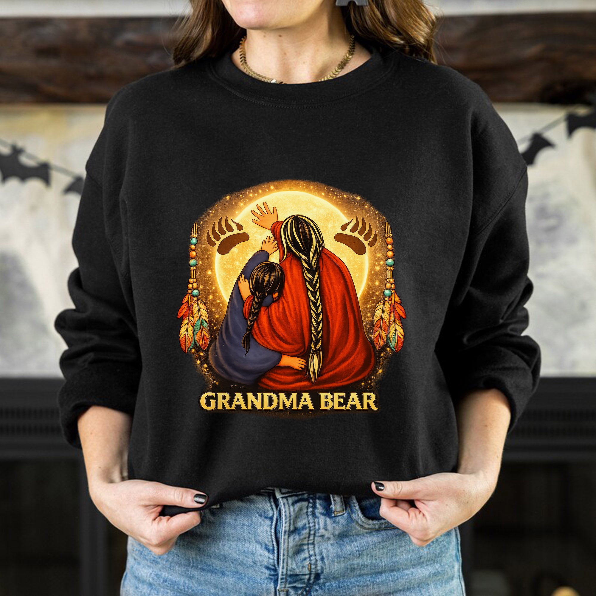 Grandma Bear Indigenous Heritage Unisex T-shirt/T-shirt V-Neck/Hoodie/Sweatshirt