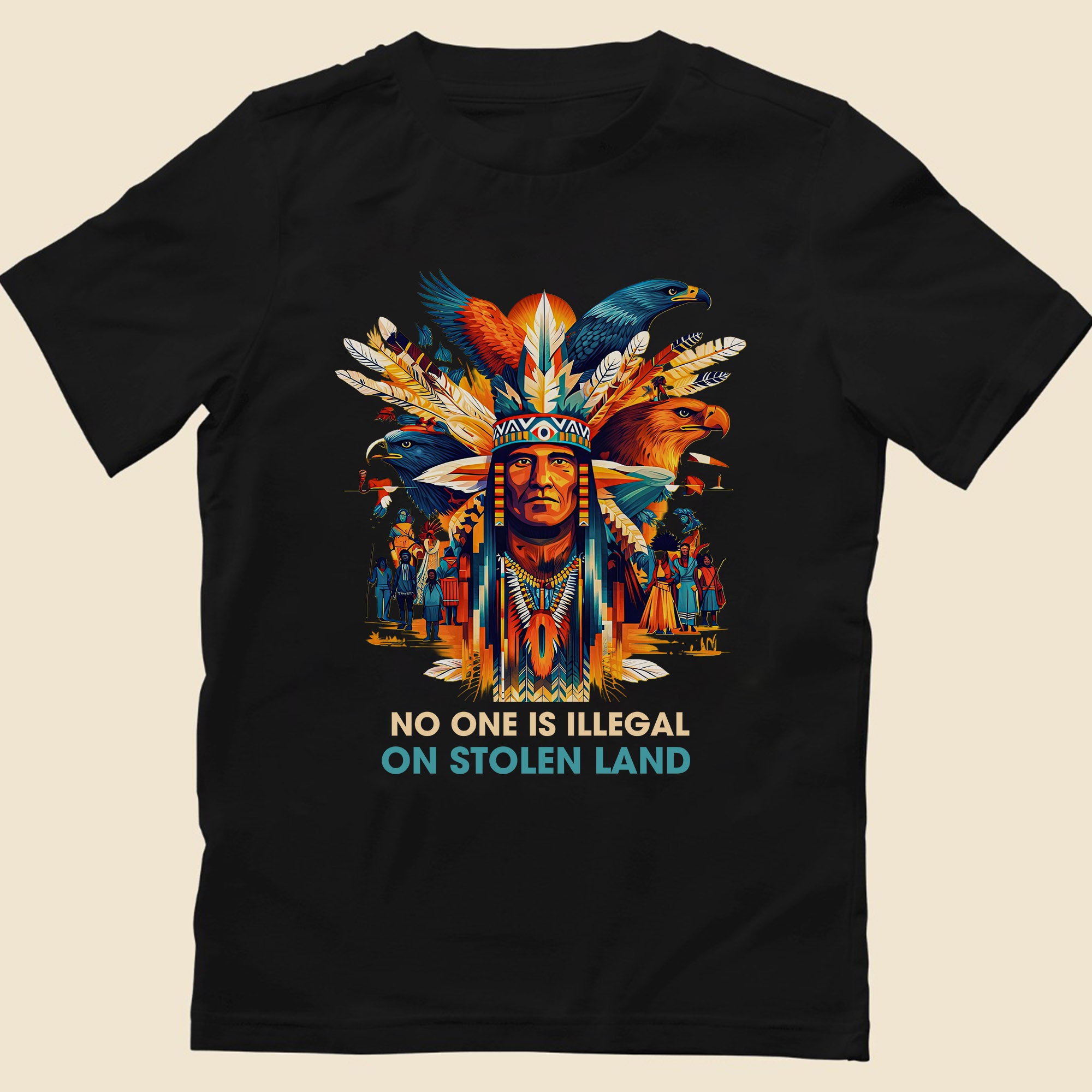 No One Is Illegal on Stolen Land Unisex T-shirt/V-neck T-shirt/Hoodie/Sweatshirt N327