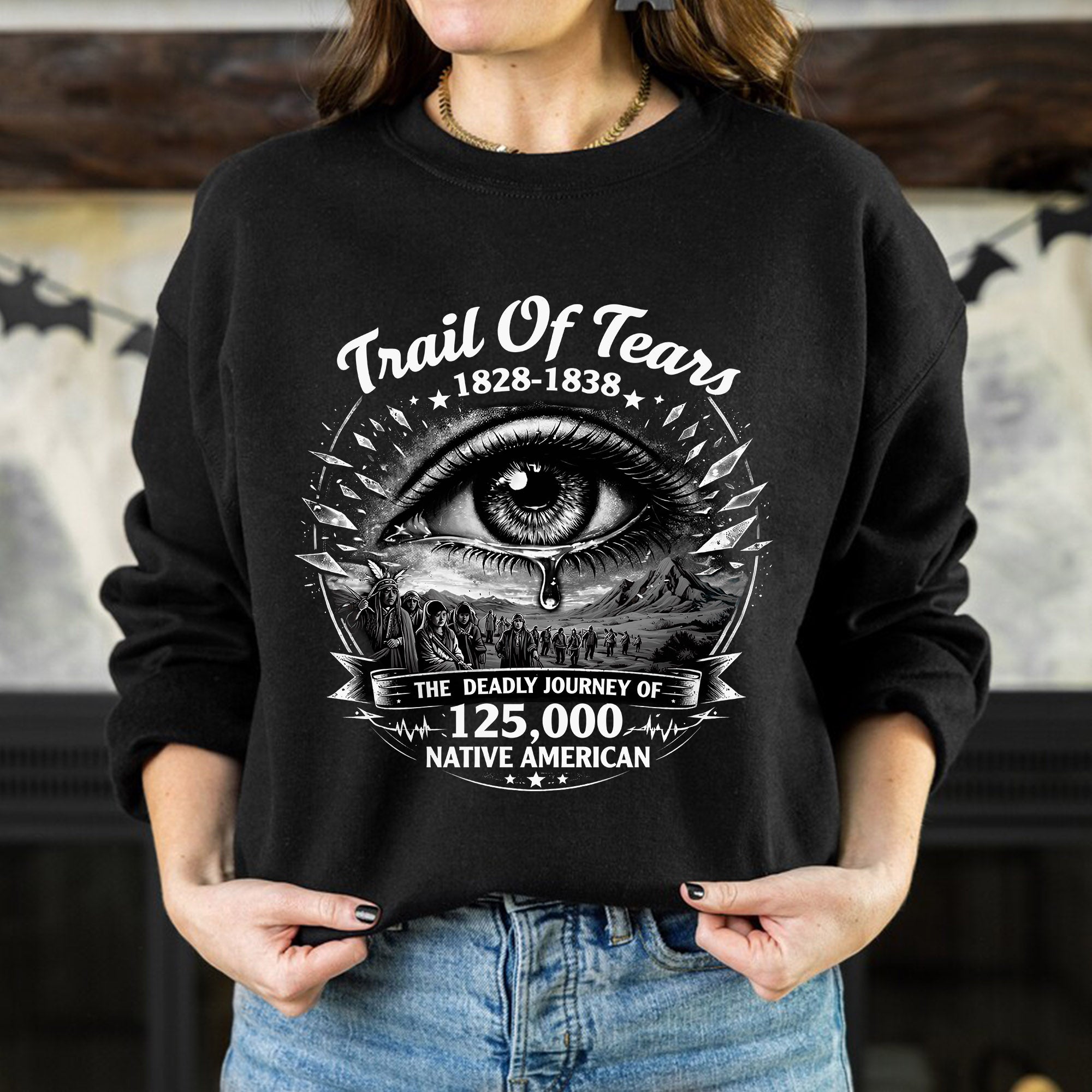 Trail of Tears 1828–1838 – The Deadly Journey of 125,000 Native American Unisex T-shirt/T-shirt V-neck/Hoodie/Sweatshirt