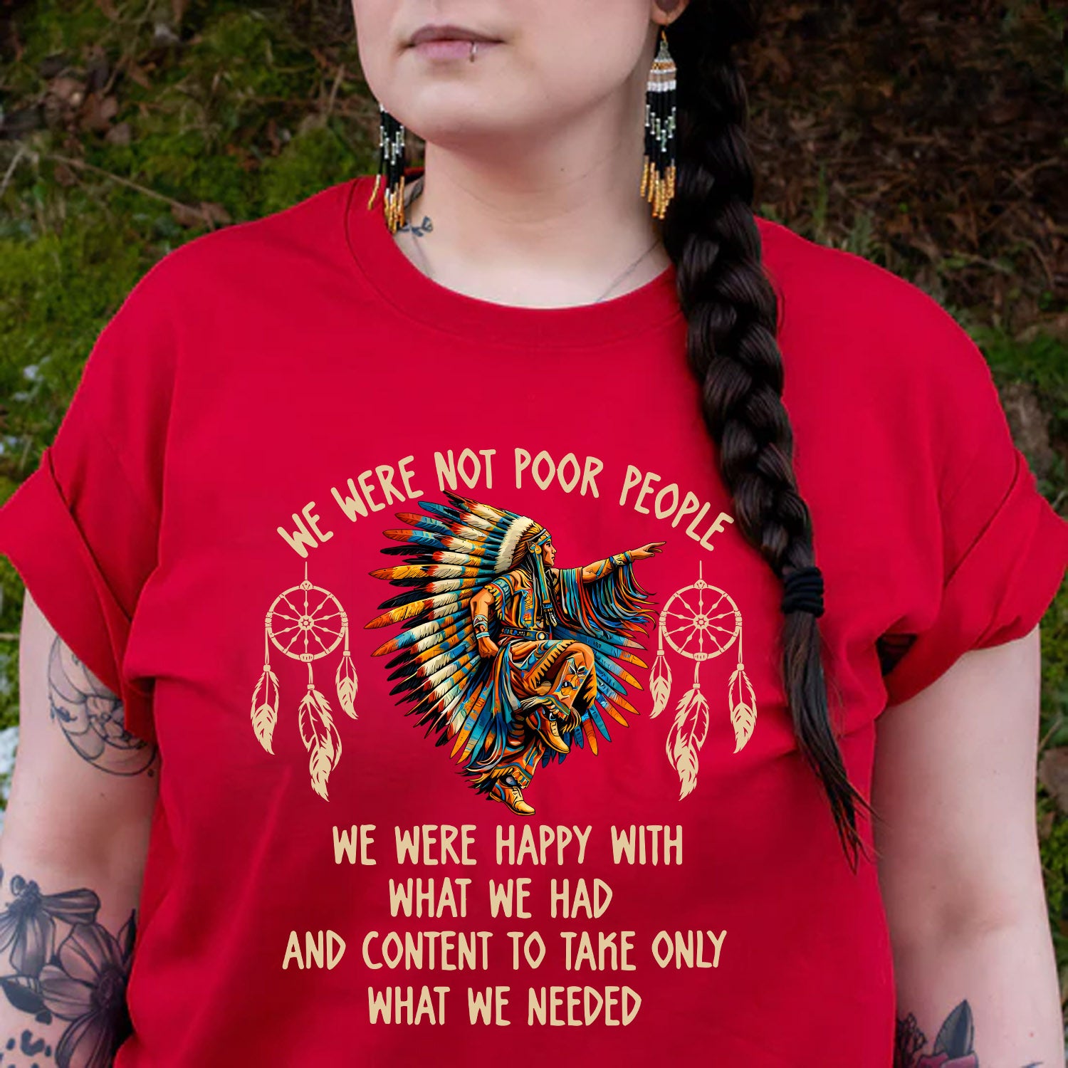 We Were Not Poor People – Native American Unisex T-shirt/T-shirt V-Neck/Hoodie/Sweatshirt