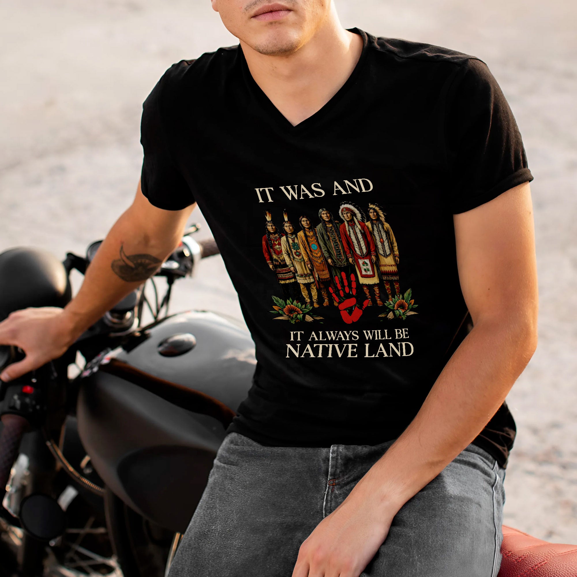 It Was And Always Will Be Native Land – Native American Pride Unisex T-shirt/T-shirt V-Neck/Hoodie/Sweatshirt