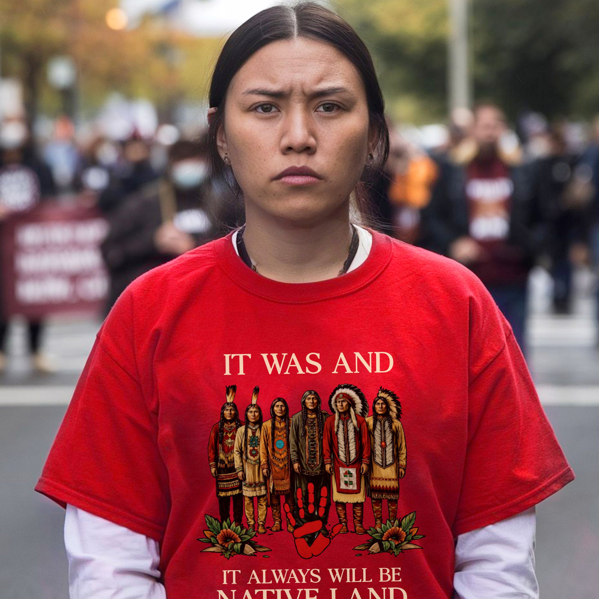 It Was And Always Will Be Native Land – Native American Pride Unisex T-shirt/T-shirt V-Neck/Hoodie/Sweatshirt