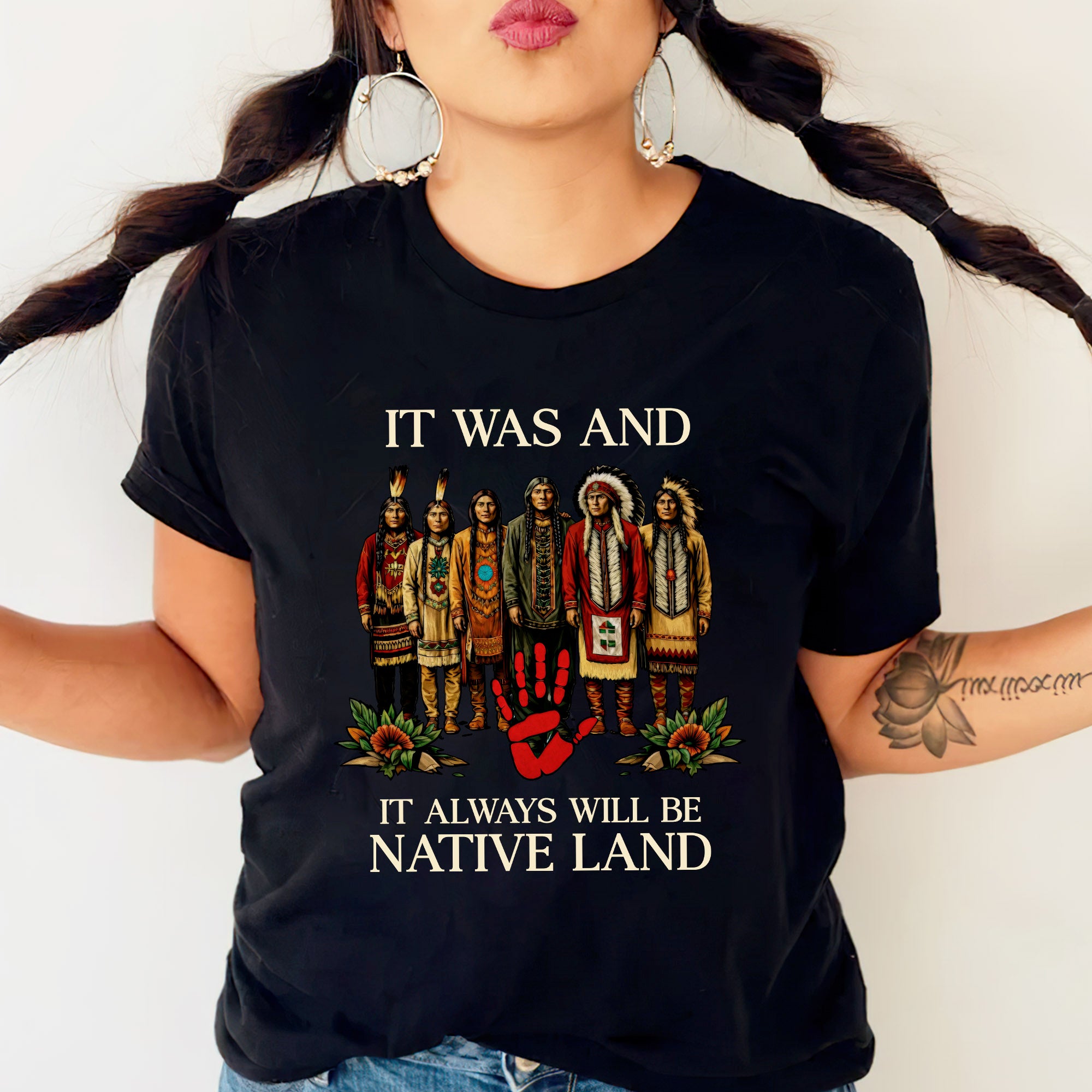 It Was And Always Will Be Native Land – Native American Pride Unisex T-shirt/T-shirt V-Neck/Hoodie/Sweatshirt