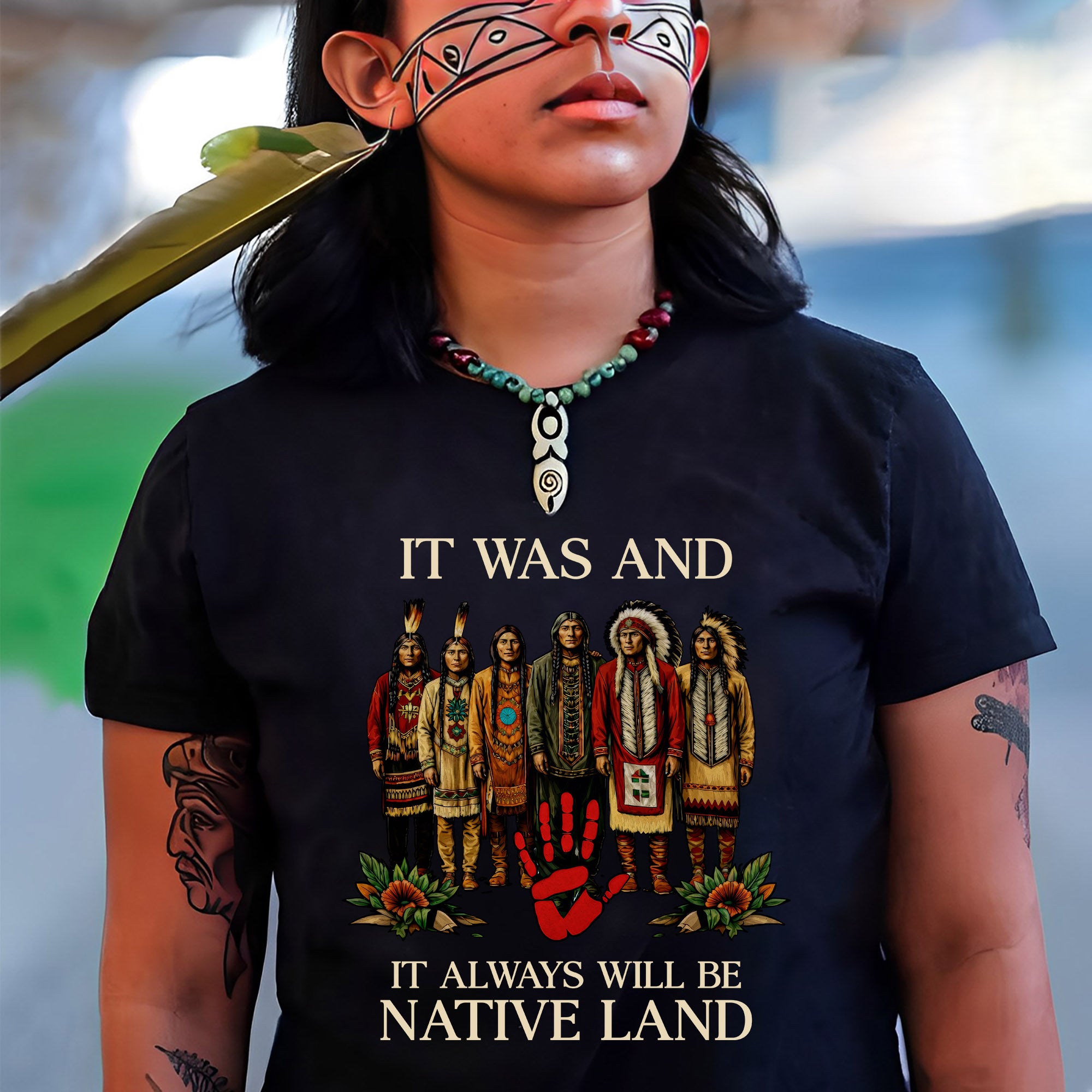 It Was And Always Will Be Native Land – Native American Pride Unisex T-shirt/T-shirt V-Neck/Hoodie/Sweatshirt