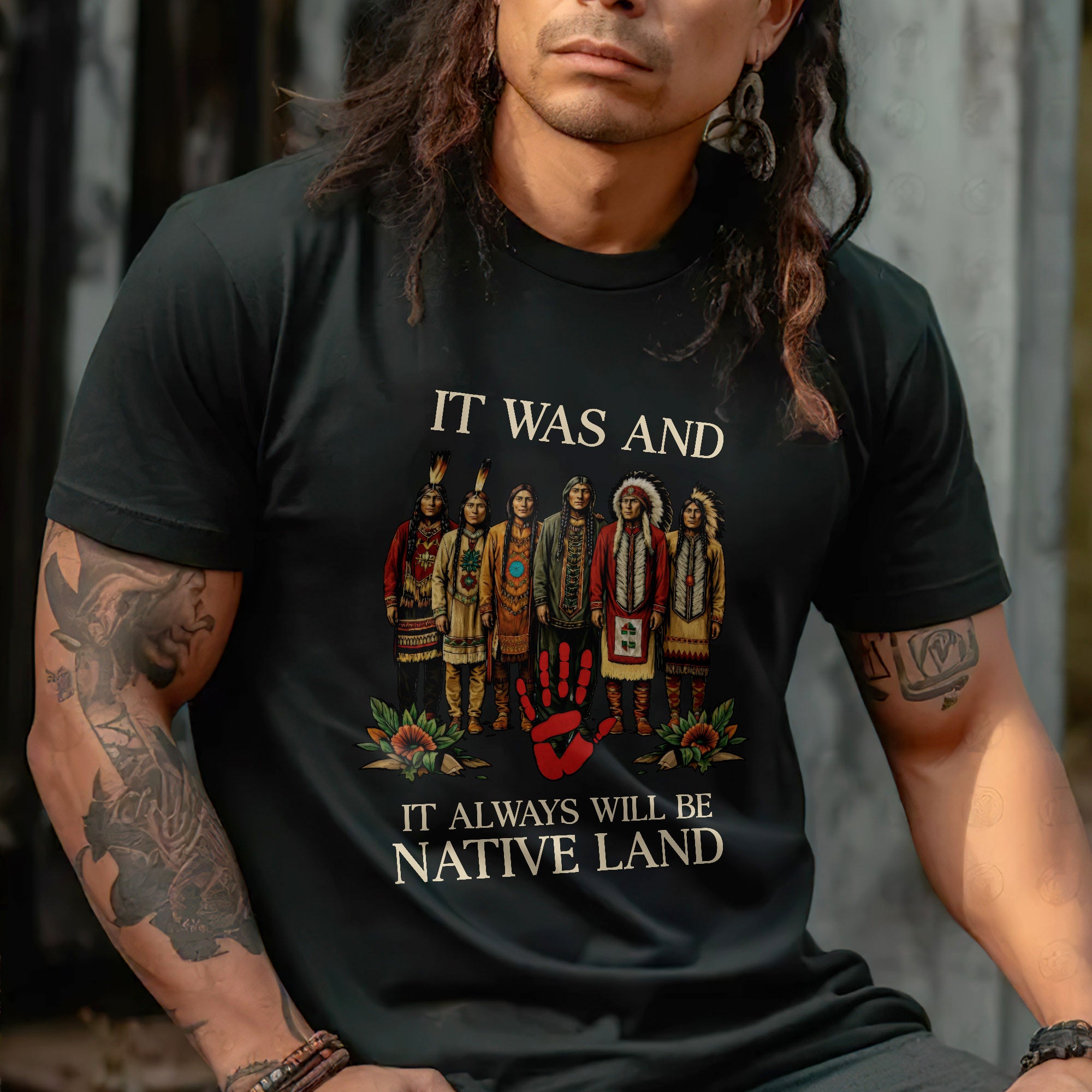 It Was And Always Will Be Native Land – Native American Pride Unisex T-shirt/T-shirt V-Neck/Hoodie/Sweatshirt