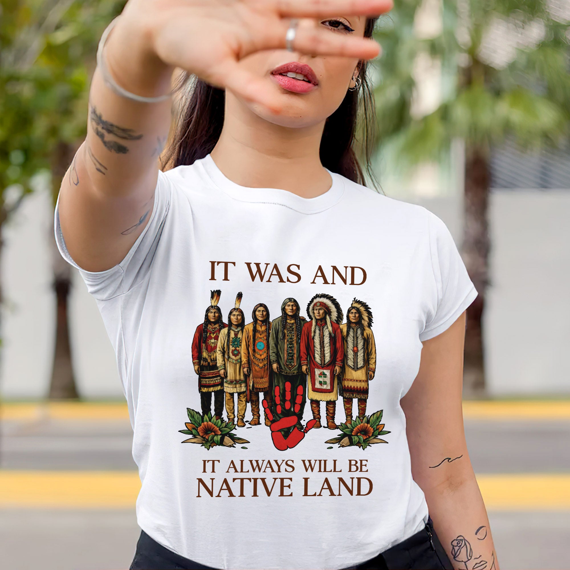 It Was And Always Will Be Native Land – Native American Pride Unisex T-shirt/T-shirt V-Neck/Hoodie/Sweatshirt