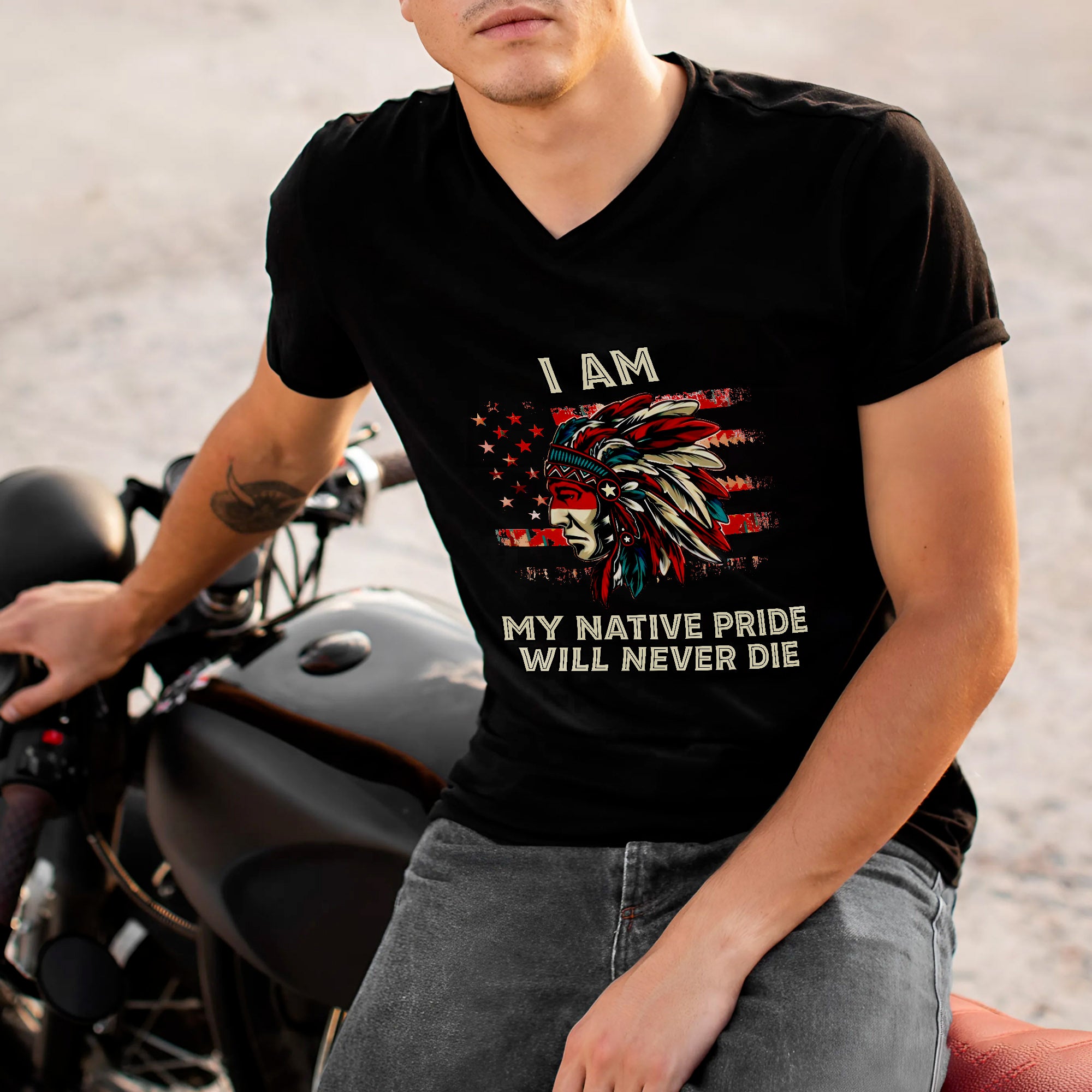 I Am My Native Pride Will Never Die – Native American Heritage Unisex T-shirt/T-shirt V-Neck/Hoodie/Sweatshirt