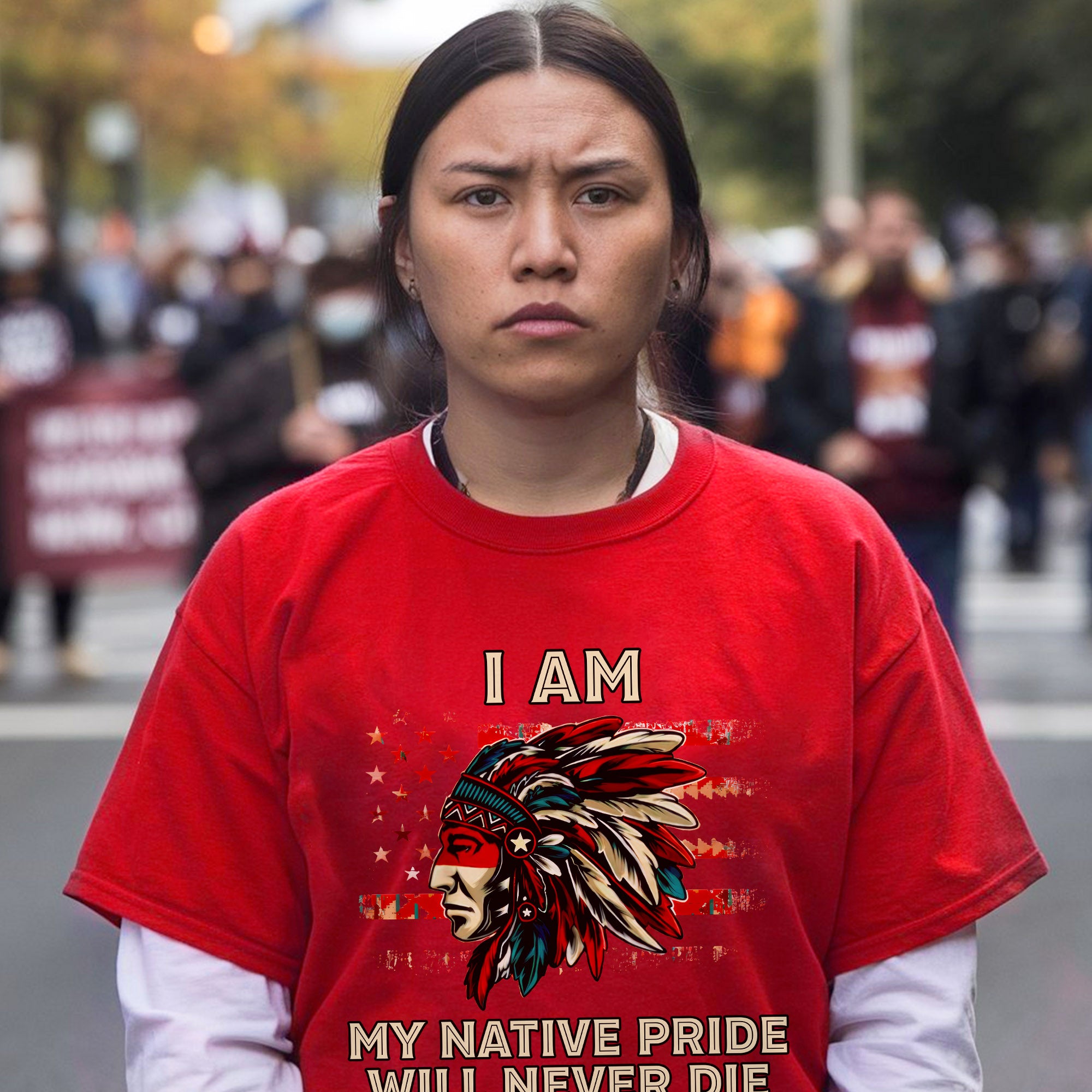 I Am My Native Pride Will Never Die – Native American Heritage Unisex T-shirt/T-shirt V-Neck/Hoodie/Sweatshirt