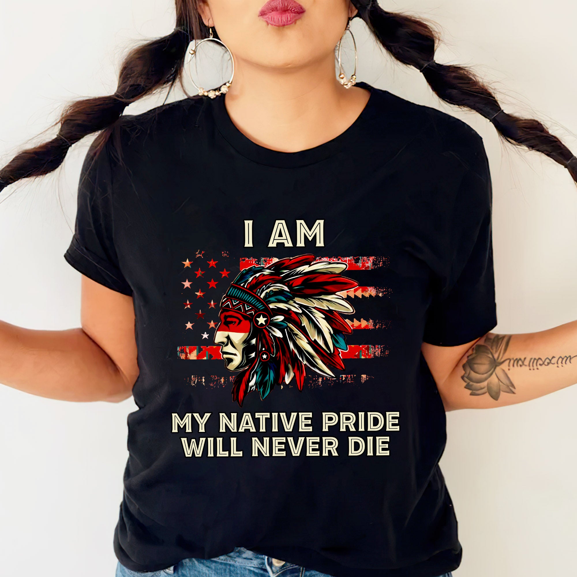 I Am My Native Pride Will Never Die – Native American Heritage Unisex T-shirt/T-shirt V-Neck/Hoodie/Sweatshirt