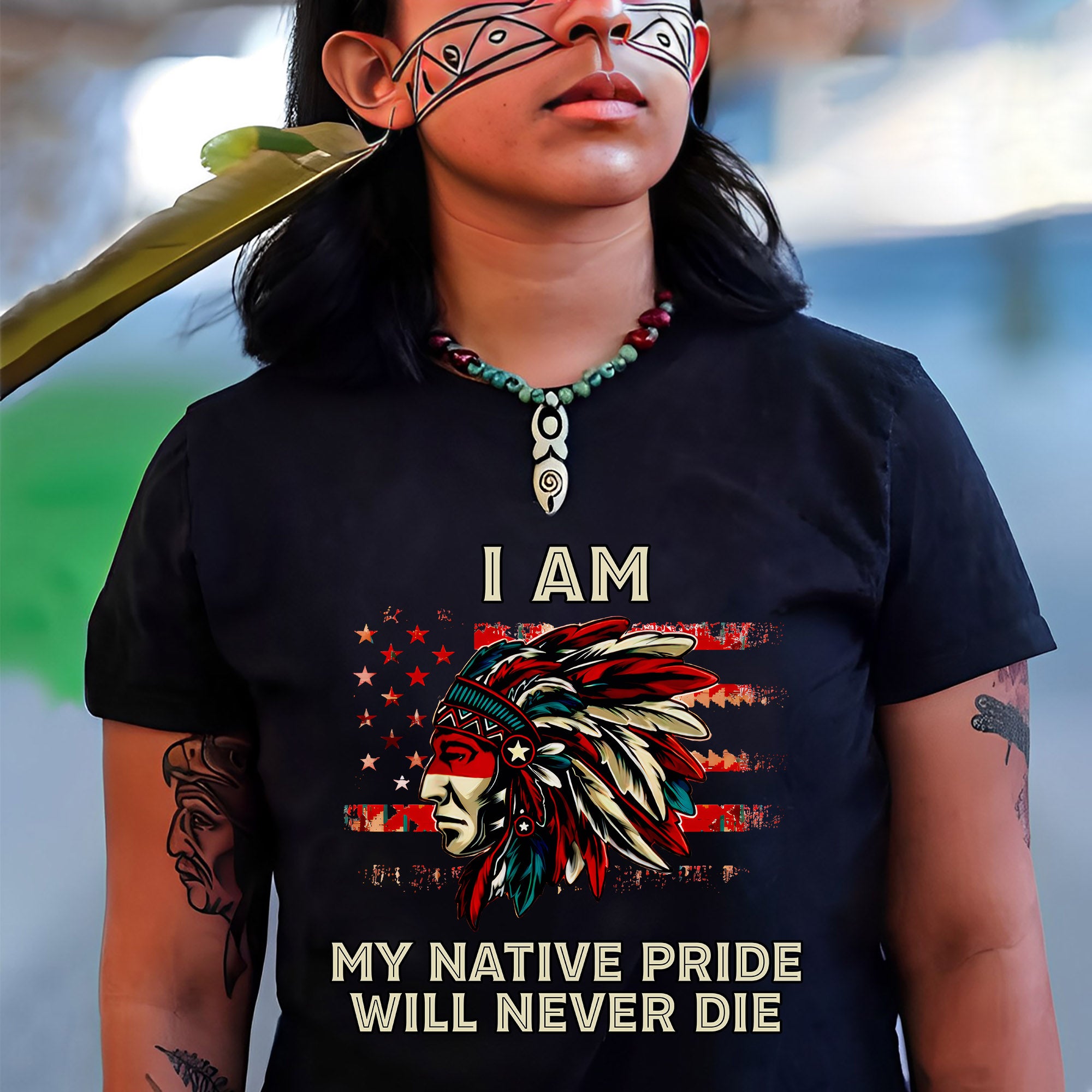 I Am My Native Pride Will Never Die – Native American Heritage Unisex T-shirt/T-shirt V-Neck/Hoodie/Sweatshirt