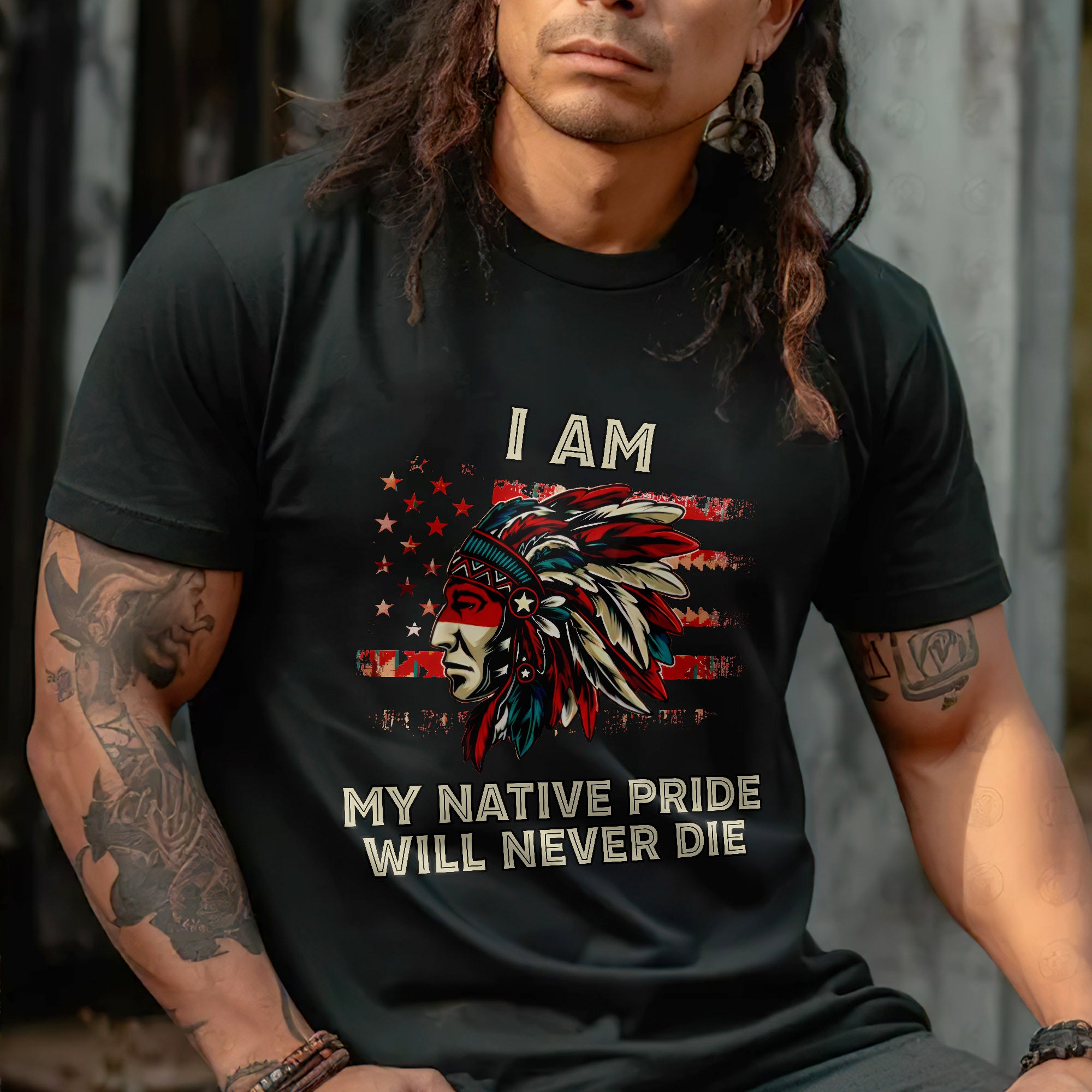 I Am My Native Pride Will Never Die – Native American Heritage Unisex T-shirt/T-shirt V-Neck/Hoodie/Sweatshirt