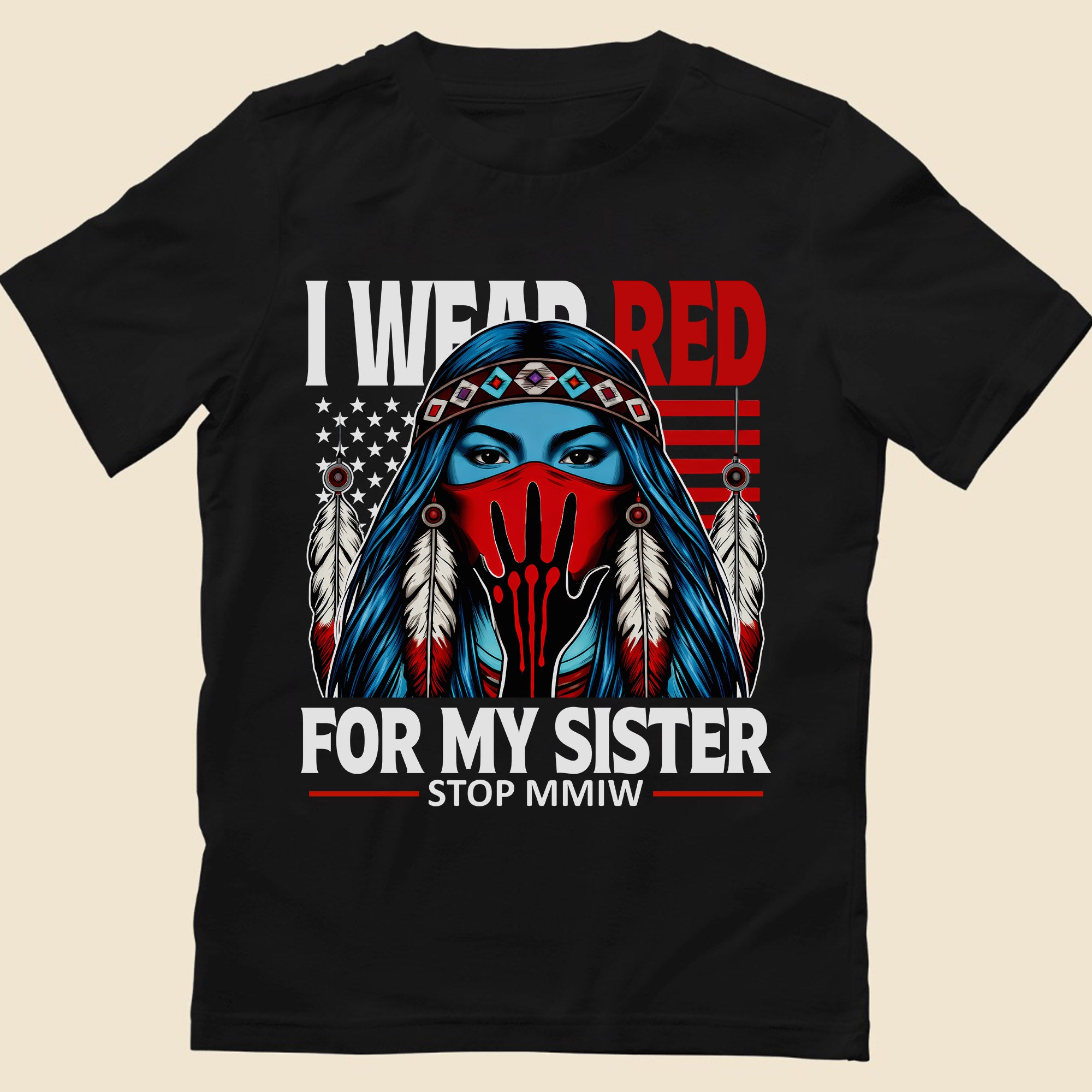 I Wear Red For My Sister Shirt – MMIW Awareness Unisex T-shirt/T-shirt V-Neck/Hoodie/Sweatshirt