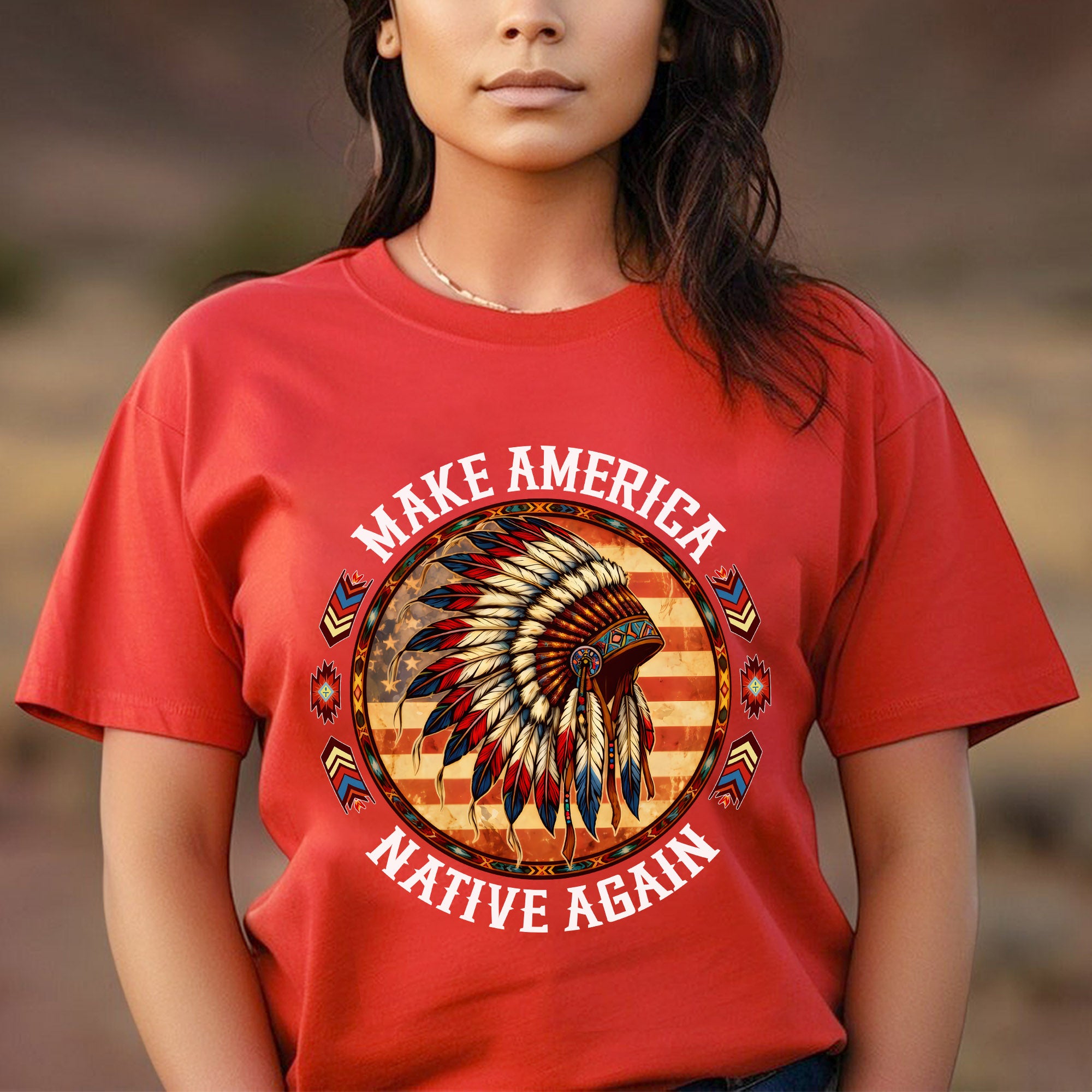 Make America Native Again – Indigenous Pride Unisex T-shirt/T-shirt V-Neck/Hoodie/Sweatshirt