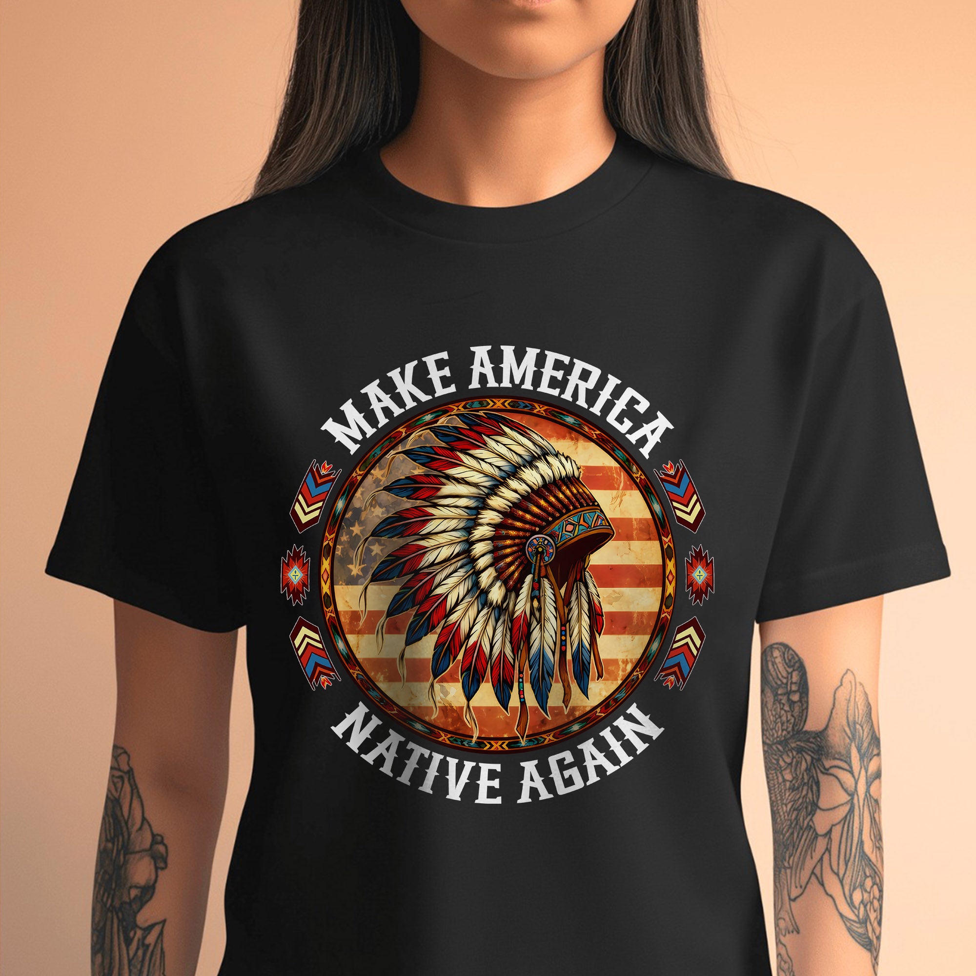 Make America Native Again – Indigenous Pride Unisex T-shirt/T-shirt V-Neck/Hoodie/Sweatshirt