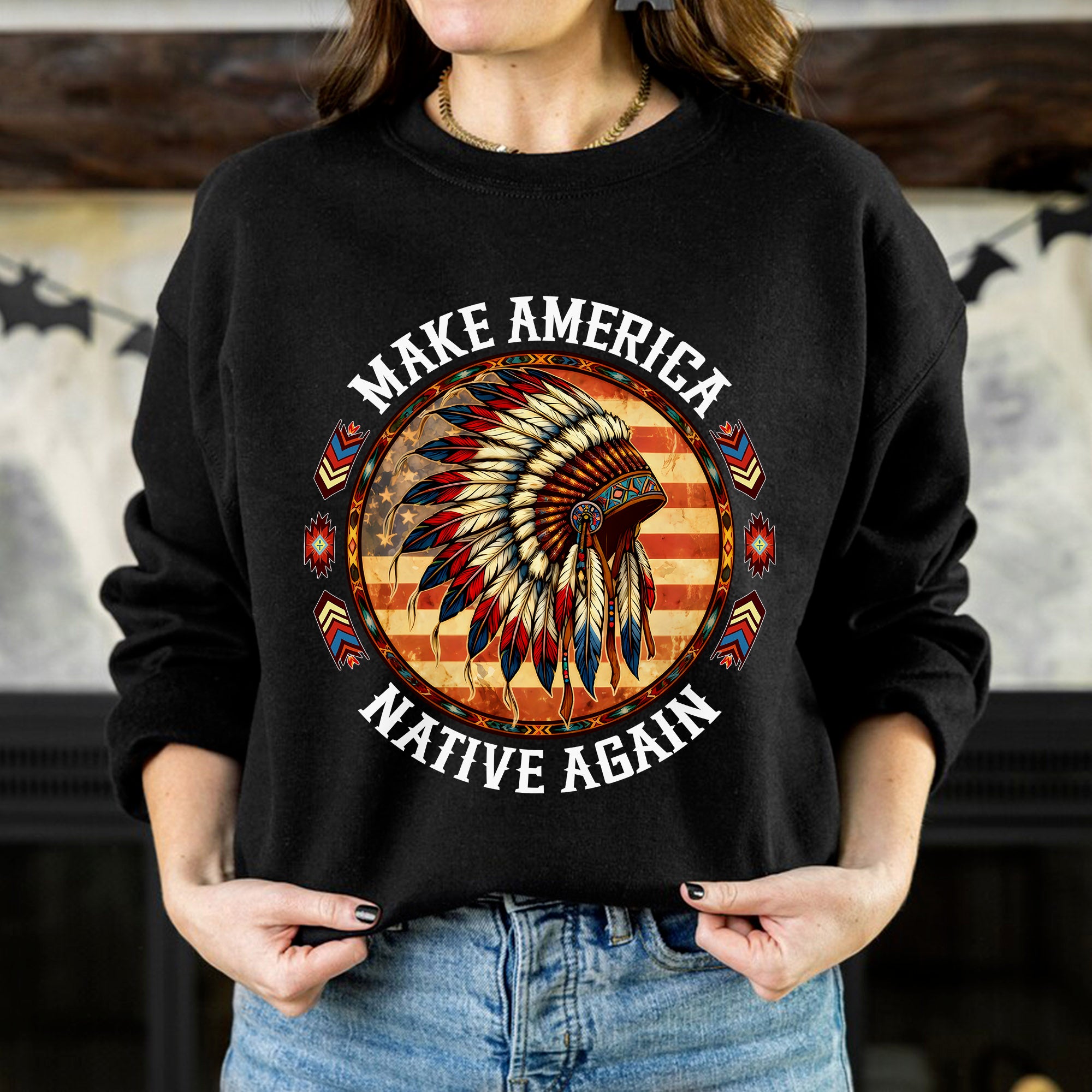 Make America Native Again – Indigenous Pride Unisex T-shirt/T-shirt V-Neck/Hoodie/Sweatshirt