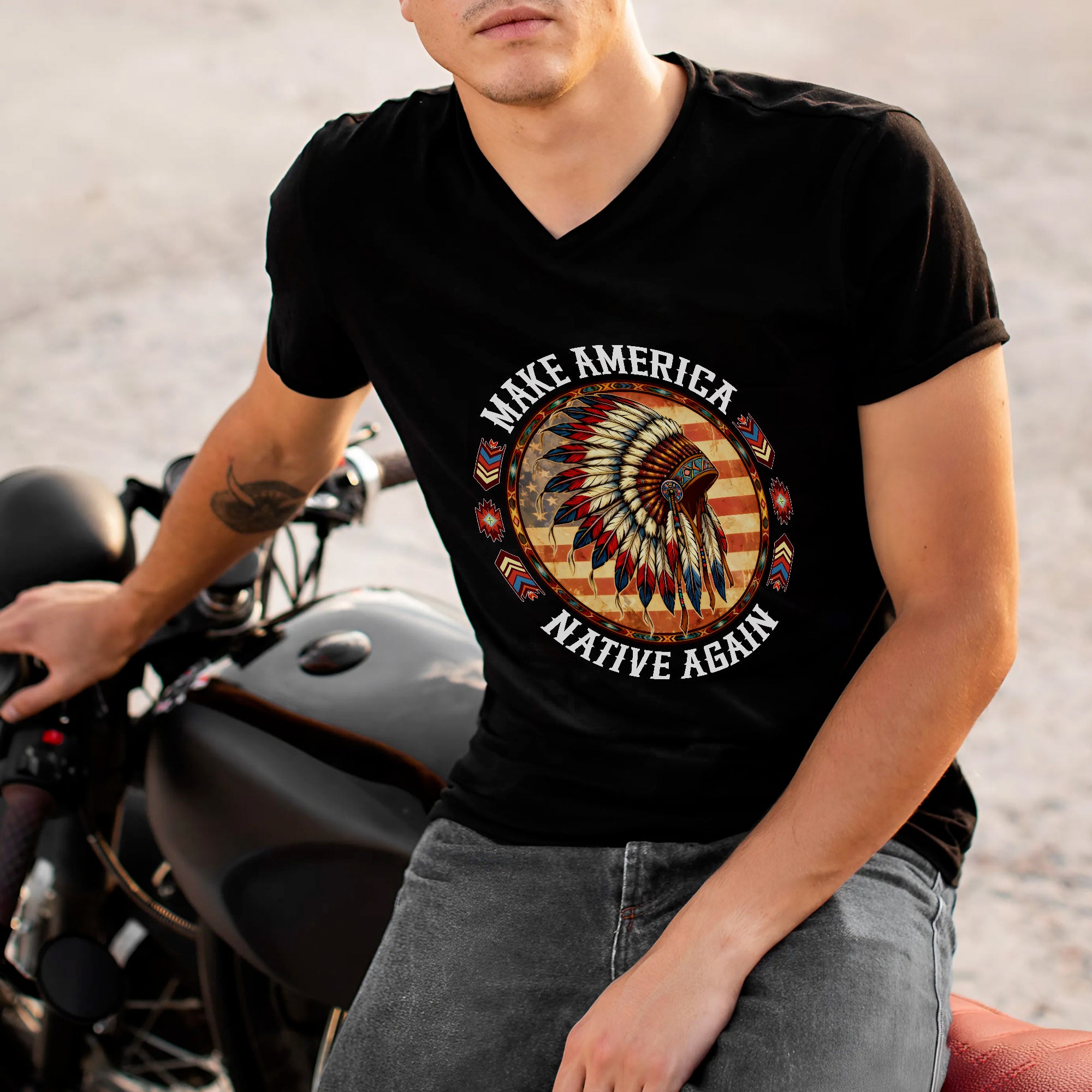 Make America Native Again – Indigenous Pride Unisex T-shirt/T-shirt V-Neck/Hoodie/Sweatshirt