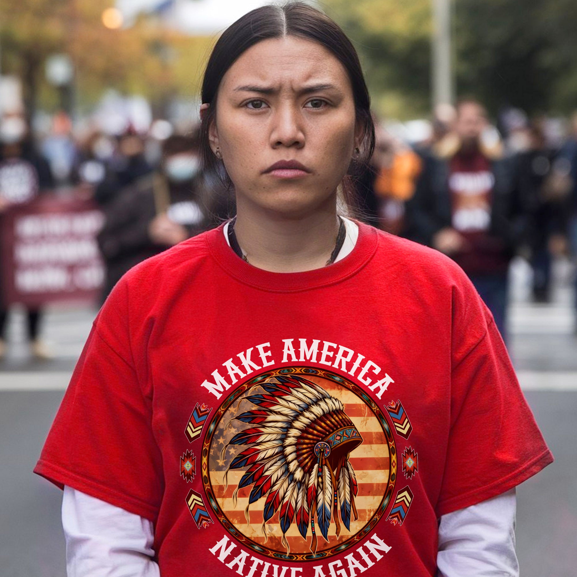 Make America Native Again – Indigenous Pride Unisex T-shirt/T-shirt V-Neck/Hoodie/Sweatshirt