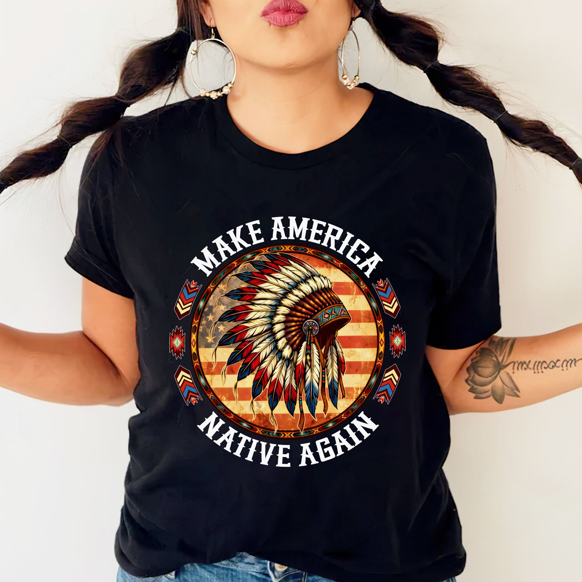 Make America Native Again – Indigenous Pride Unisex T-shirt/T-shirt V-Neck/Hoodie/Sweatshirt