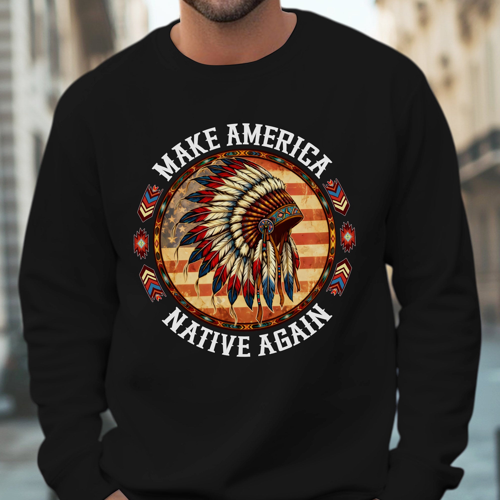 Make America Native Again – Indigenous Pride Unisex T-shirt/T-shirt V-Neck/Hoodie/Sweatshirt