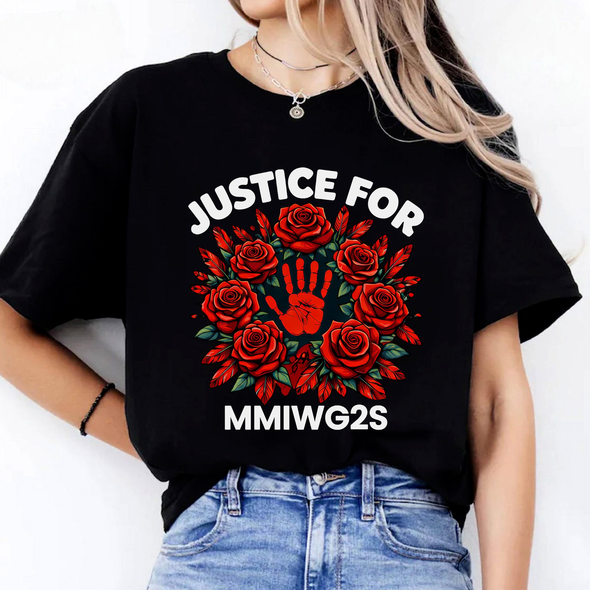 Justice for MMIWG2S Native American Awareness Unisex T-shirt/T-shirt V-Neck/Hoodie/Sweatshirt