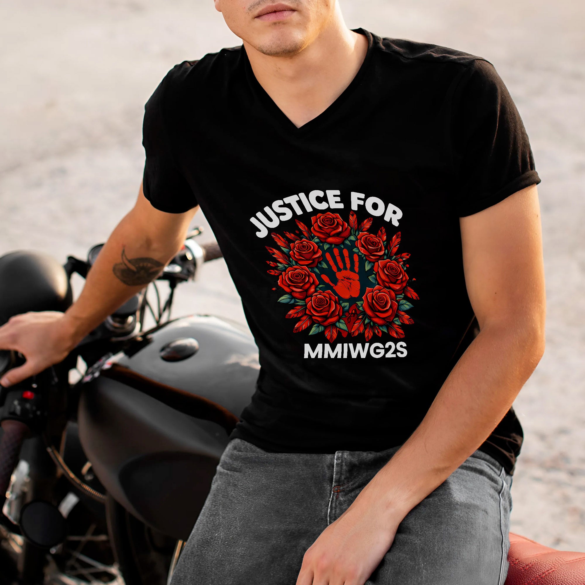 Justice for MMIWG2S Native American Awareness Unisex T-shirt/T-shirt V-Neck/Hoodie/Sweatshirt
