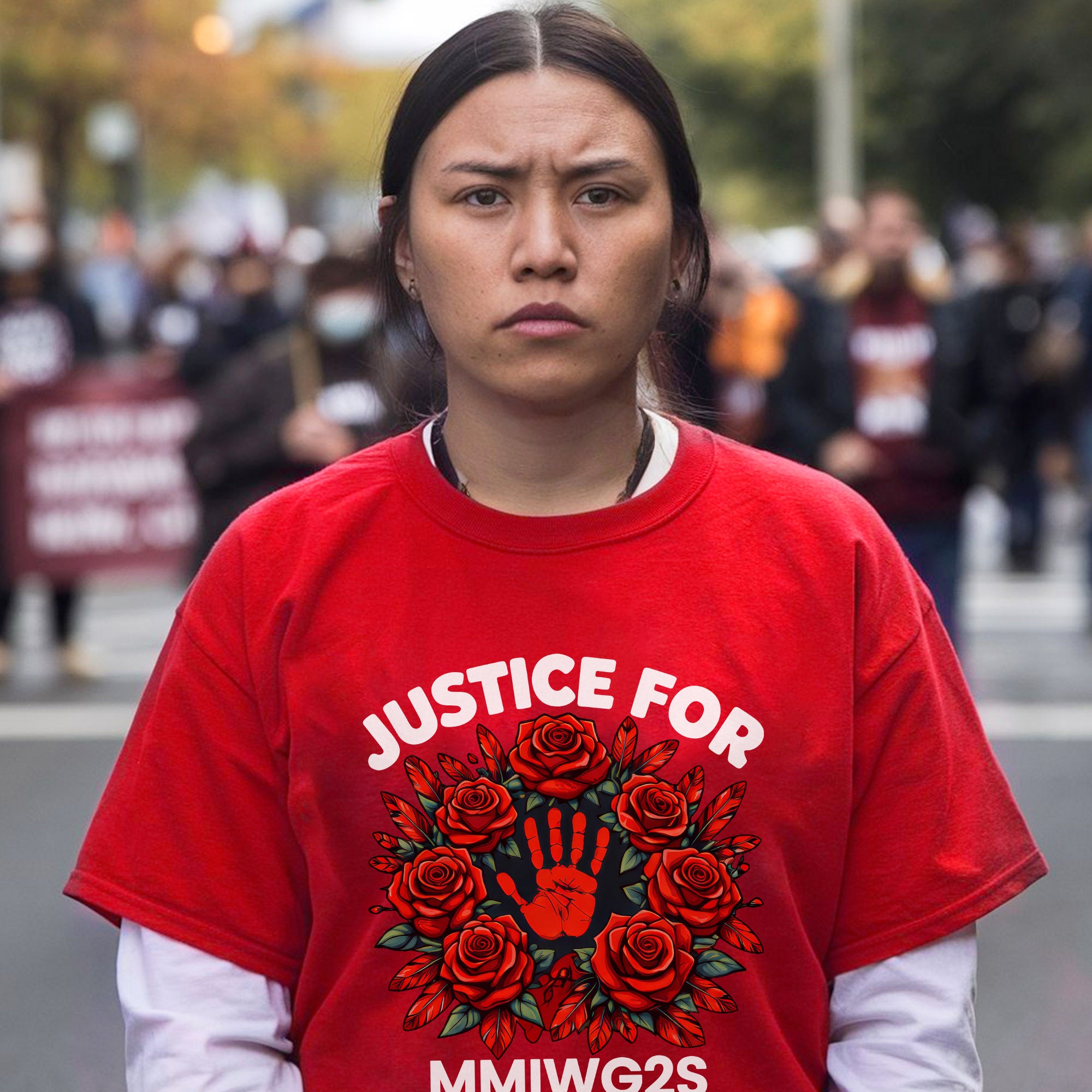Justice for MMIWG2S Native American Awareness Unisex T-shirt/T-shirt V-Neck/Hoodie/Sweatshirt