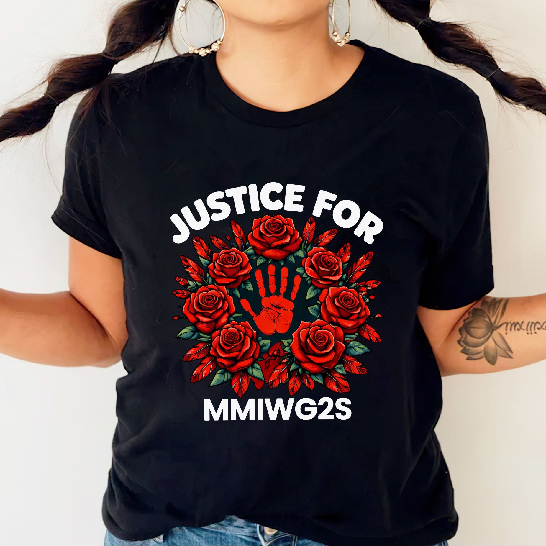 Justice for MMIWG2S Native American Awareness Unisex T-shirt/T-shirt V-Neck/Hoodie/Sweatshirt