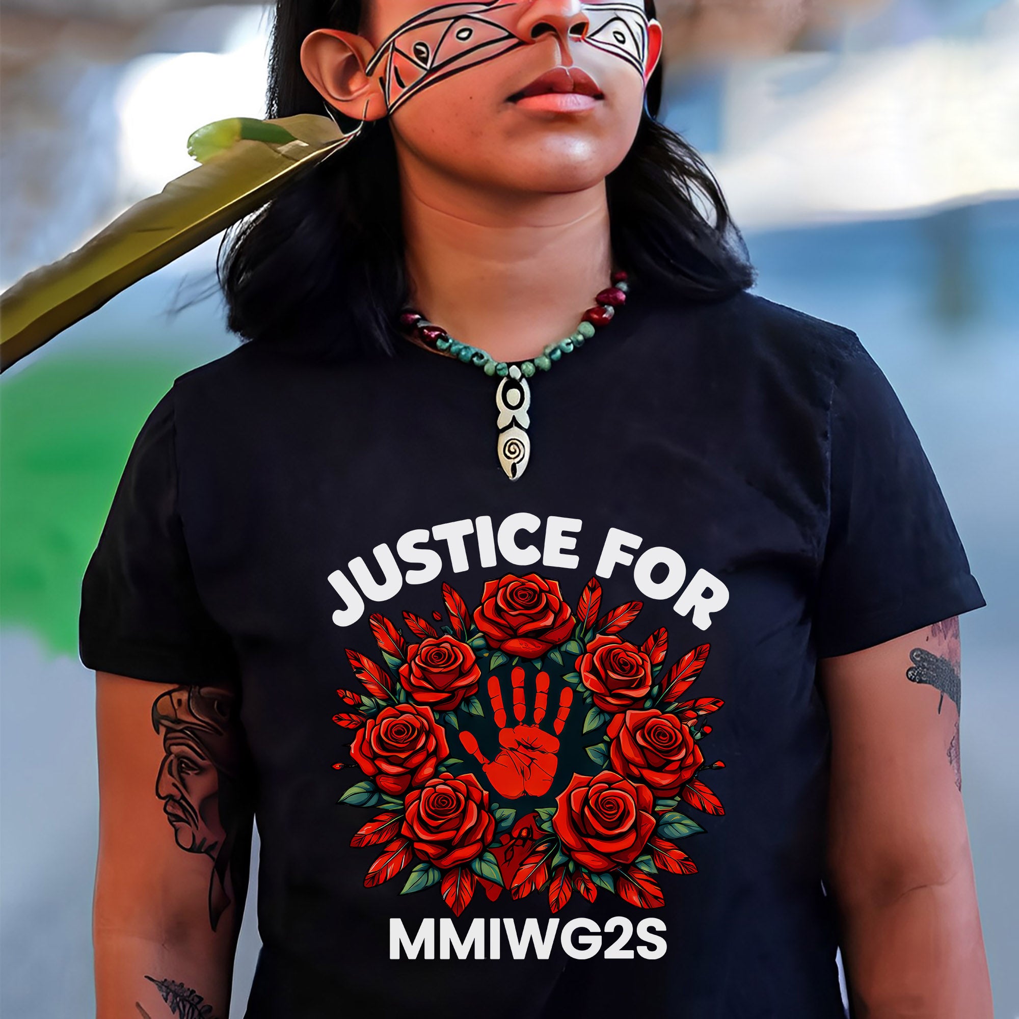 Justice for MMIWG2S Native American Awareness Unisex T-shirt/T-shirt V-Neck/Hoodie/Sweatshirt