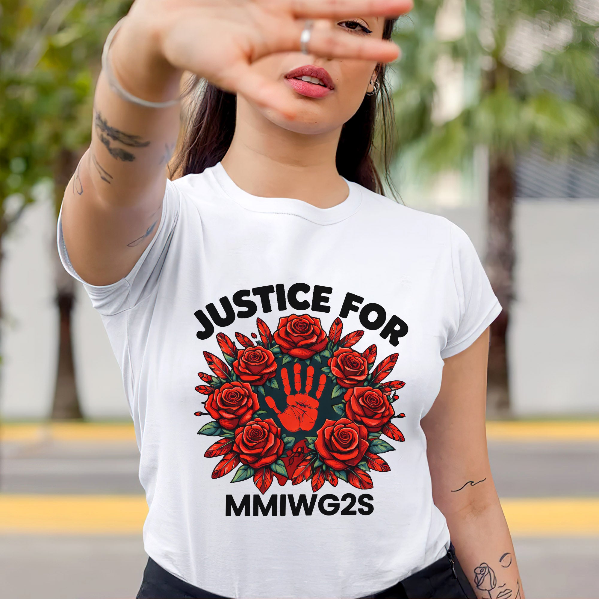 Justice for MMIWG2S Native American Awareness Unisex T-shirt/T-shirt V-Neck/Hoodie/Sweatshirt