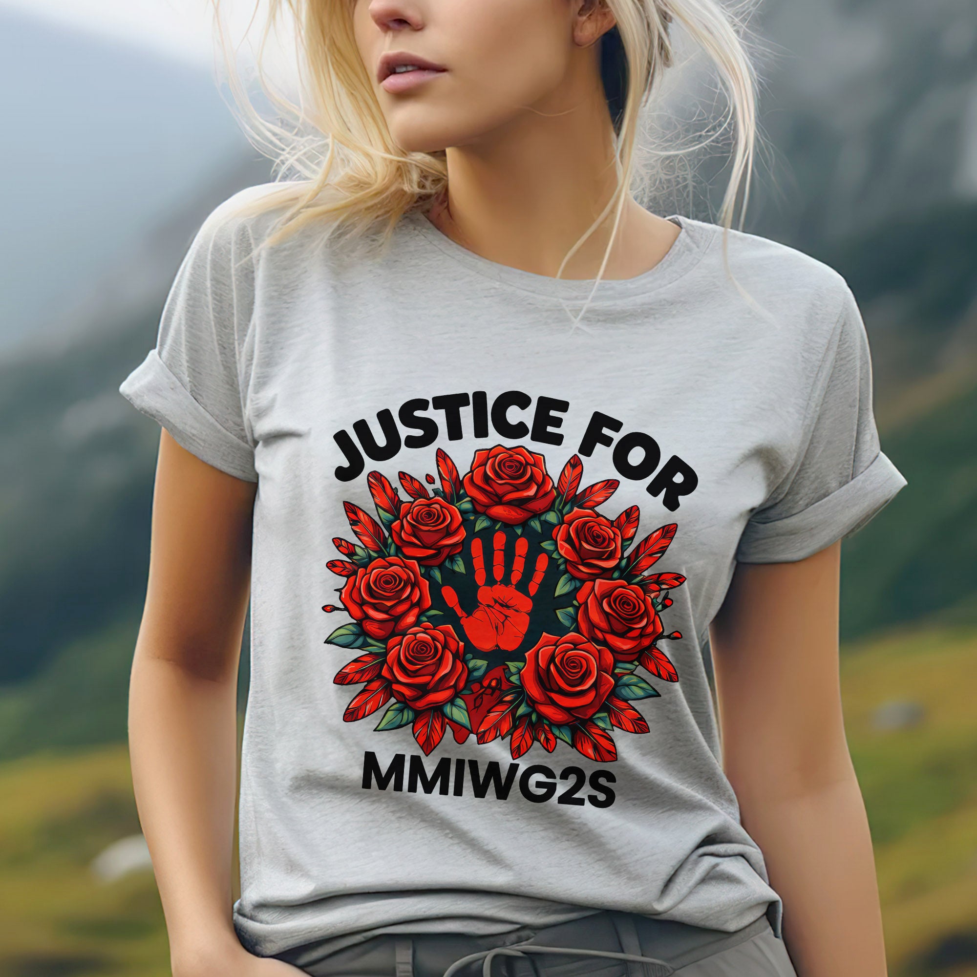 Justice for MMIWG2S Native American Awareness Unisex T-shirt/T-shirt V-Neck/Hoodie/Sweatshirt