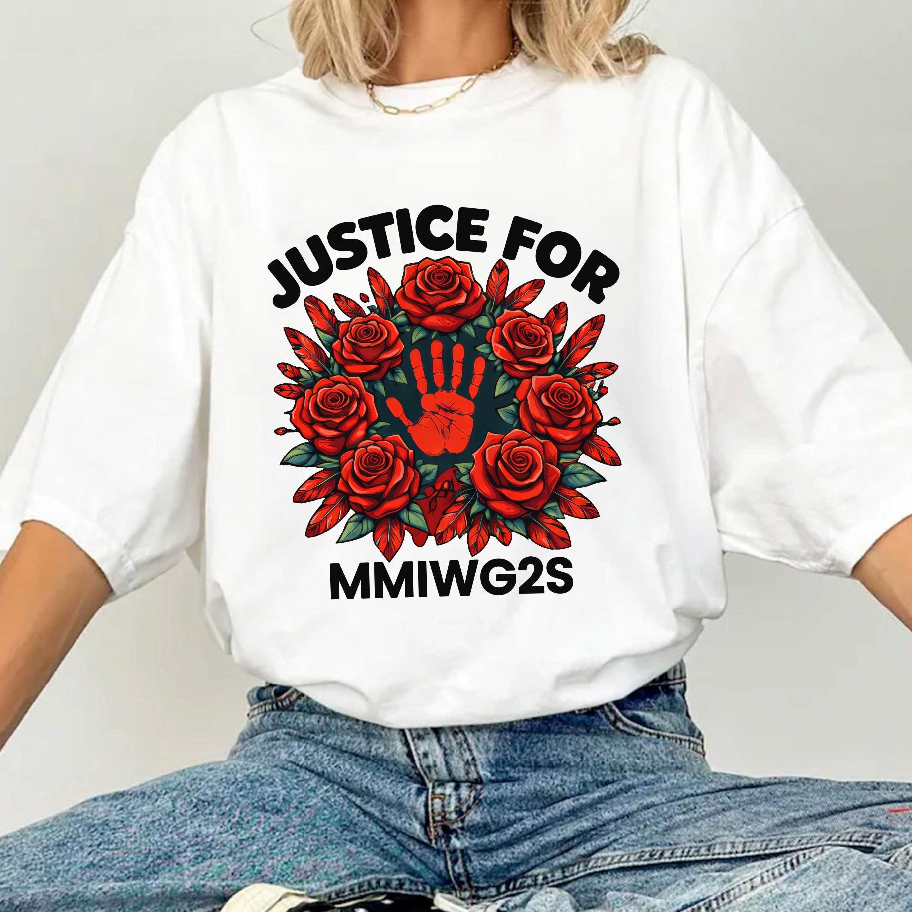 Justice for MMIWG2S Native American Awareness Unisex T-shirt/T-shirt V-Neck/Hoodie/Sweatshirt