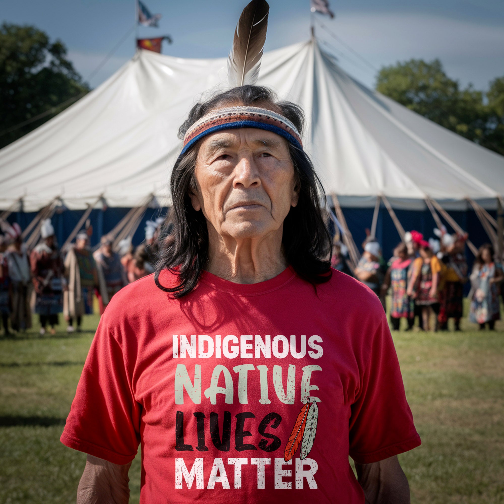 Indigenous Native Lives Matter Bold Statement for Equality Unisex T-shirt/T-shirt V-Neck/Hoodie/Sweatshirt