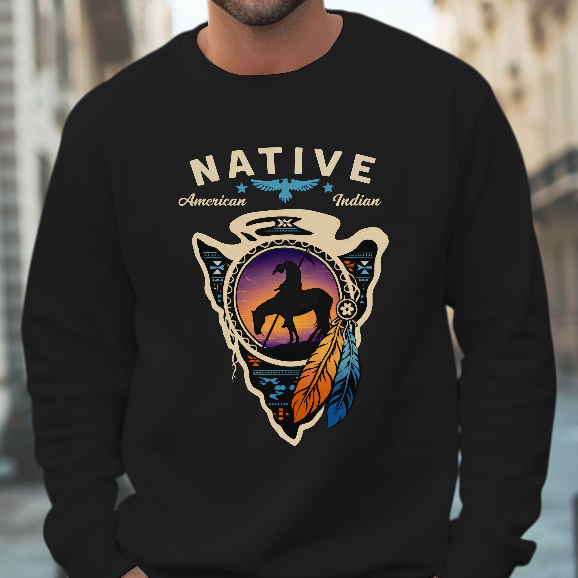 Native American Indian 'End of the Trail' Unisex T-shirt/T-shirt V-neck/Hoodie/Sweatshirt
