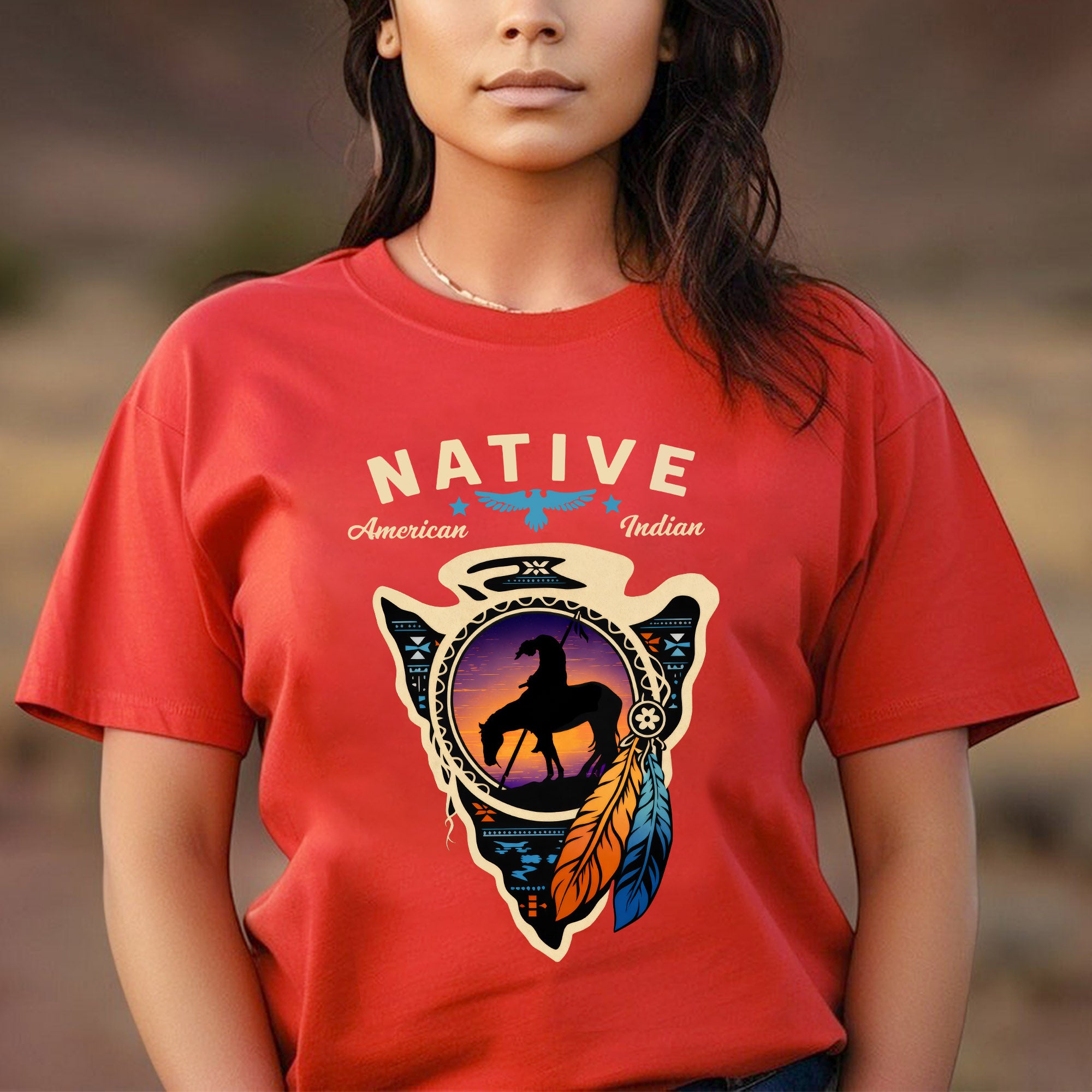 Native American Indian 'End of the Trail' Unisex T-shirt/T-shirt V-neck/Hoodie/Sweatshirt