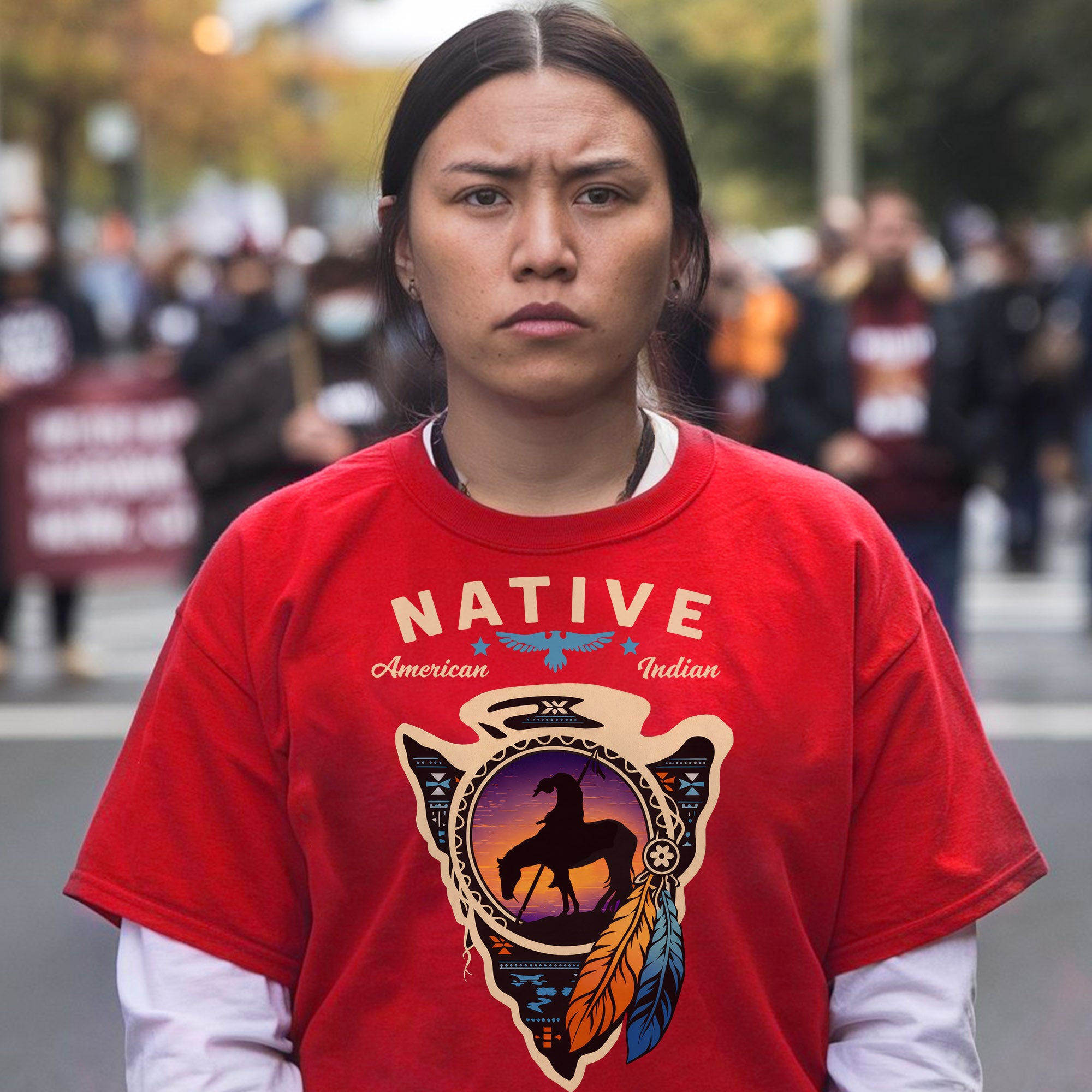 Native American Indian 'End of the Trail' Unisex T-shirt/T-shirt V-neck/Hoodie/Sweatshirt