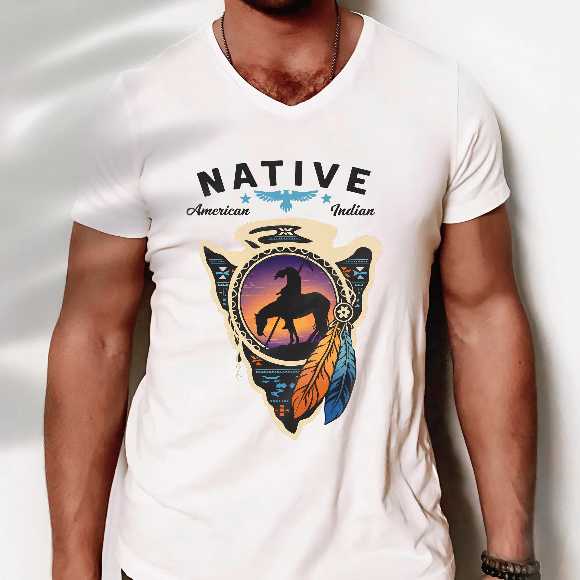 Native American Indian 'End of the Trail' Unisex T-shirt/T-shirt V-neck/Hoodie/Sweatshirt