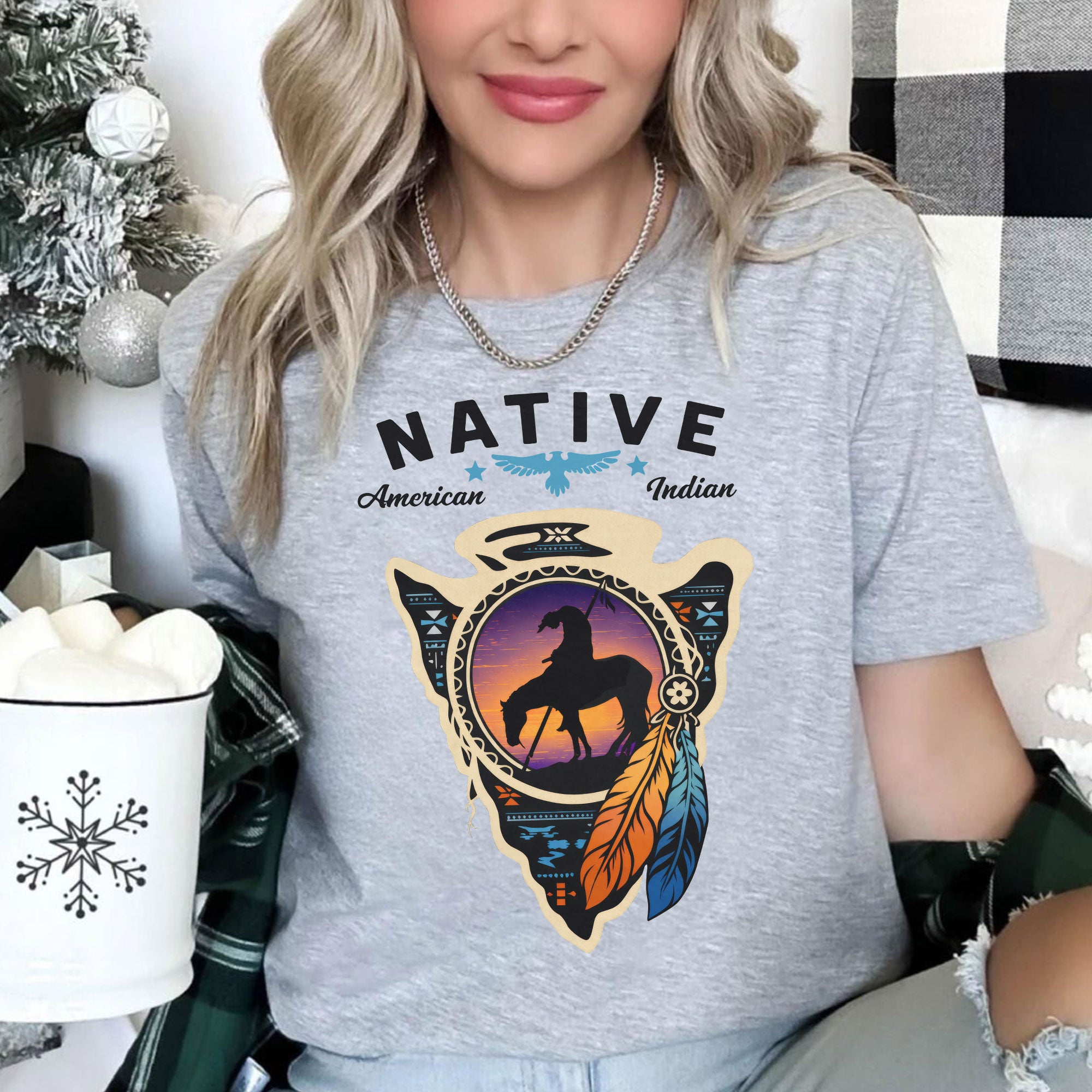 Native American Indian 'End of the Trail' Unisex T-shirt/T-shirt V-neck/Hoodie/Sweatshirt