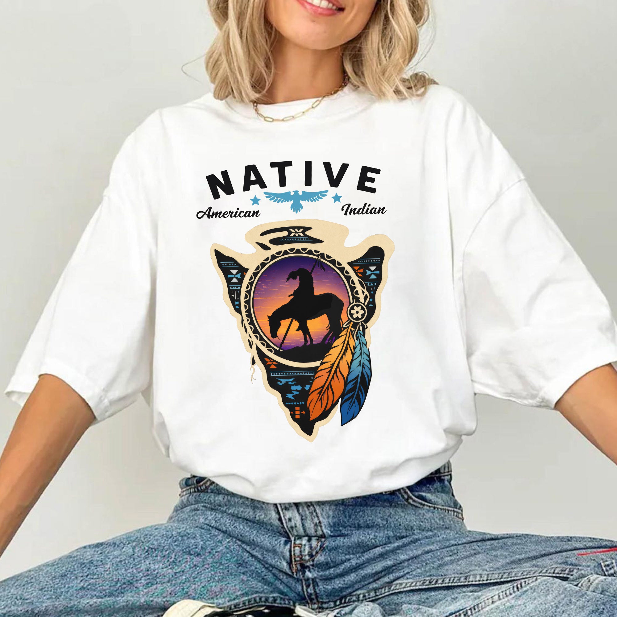 Native American Indian 'End of the Trail' Unisex T-shirt/T-shirt V-neck/Hoodie/Sweatshirt