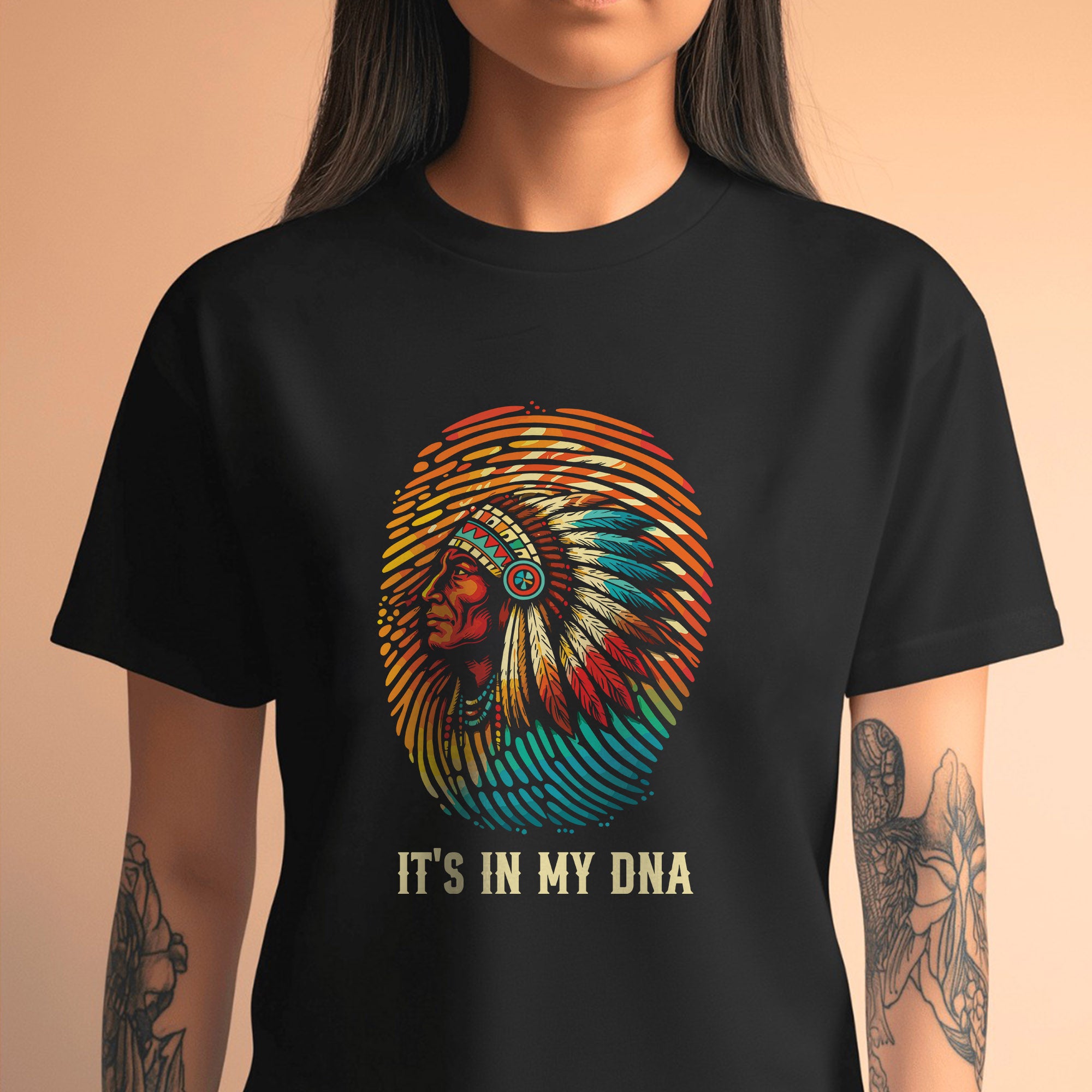 Native American Chief 'It's In My DNA' Unisex T-shirt/T-shirt V-Neck/Hoodie/Sweatshirt
