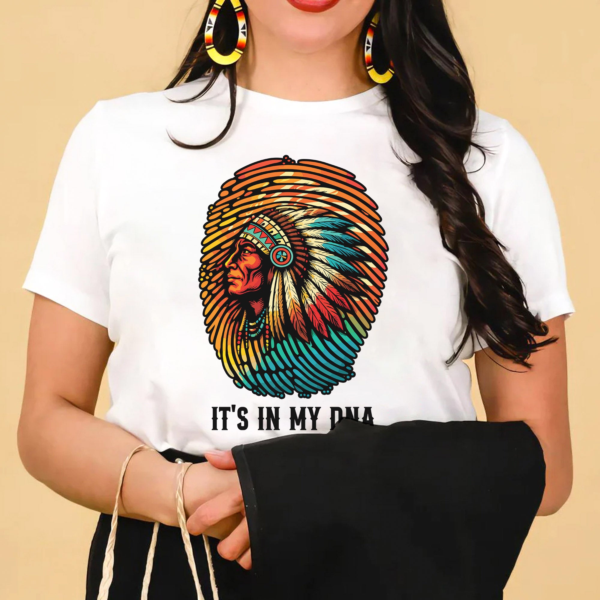 Native American Chief 'It's In My DNA' Unisex T-shirt/T-shirt V-Neck/Hoodie/Sweatshirt
