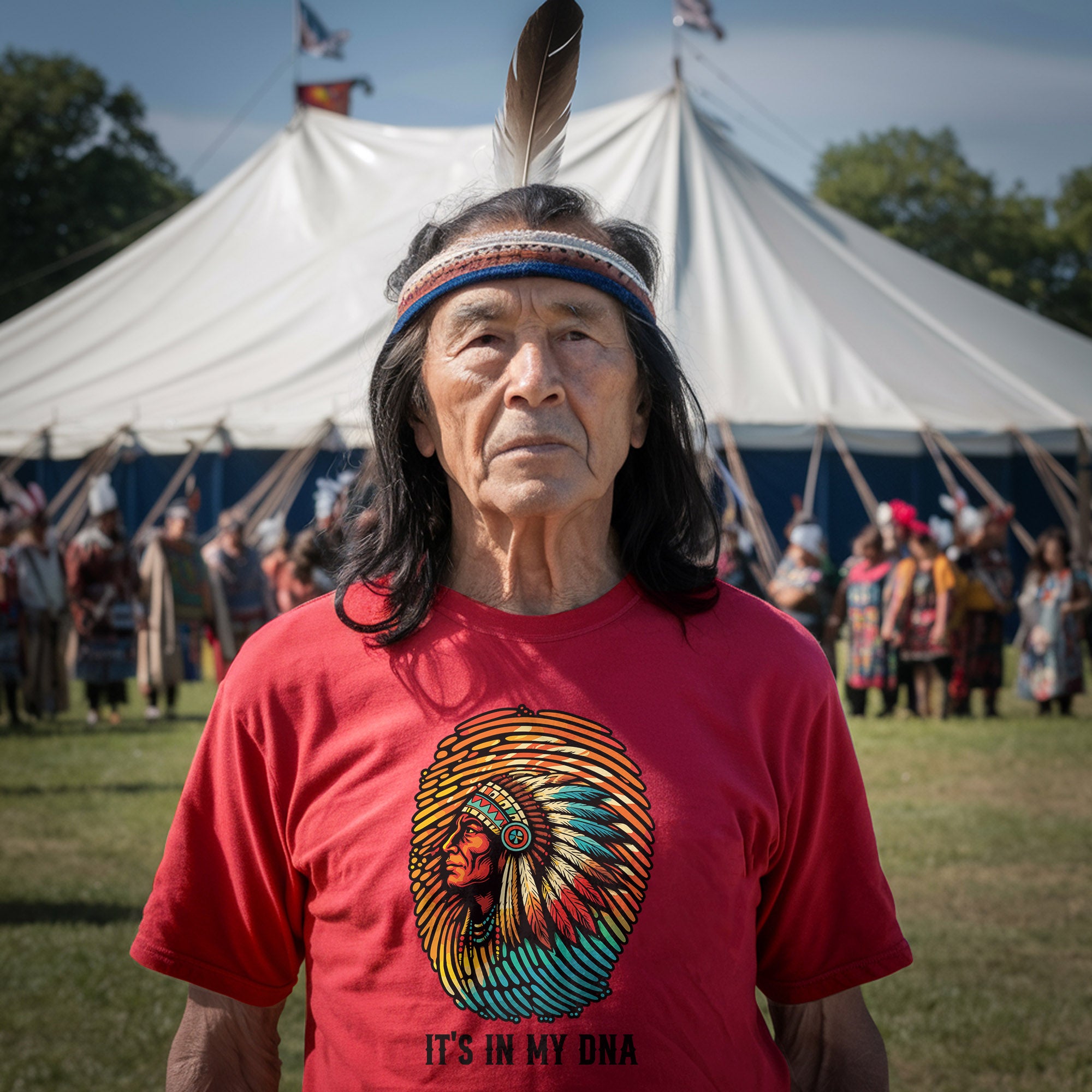 Native American Chief 'It's In My DNA' Unisex T-shirt/T-shirt V-Neck/Hoodie/Sweatshirt