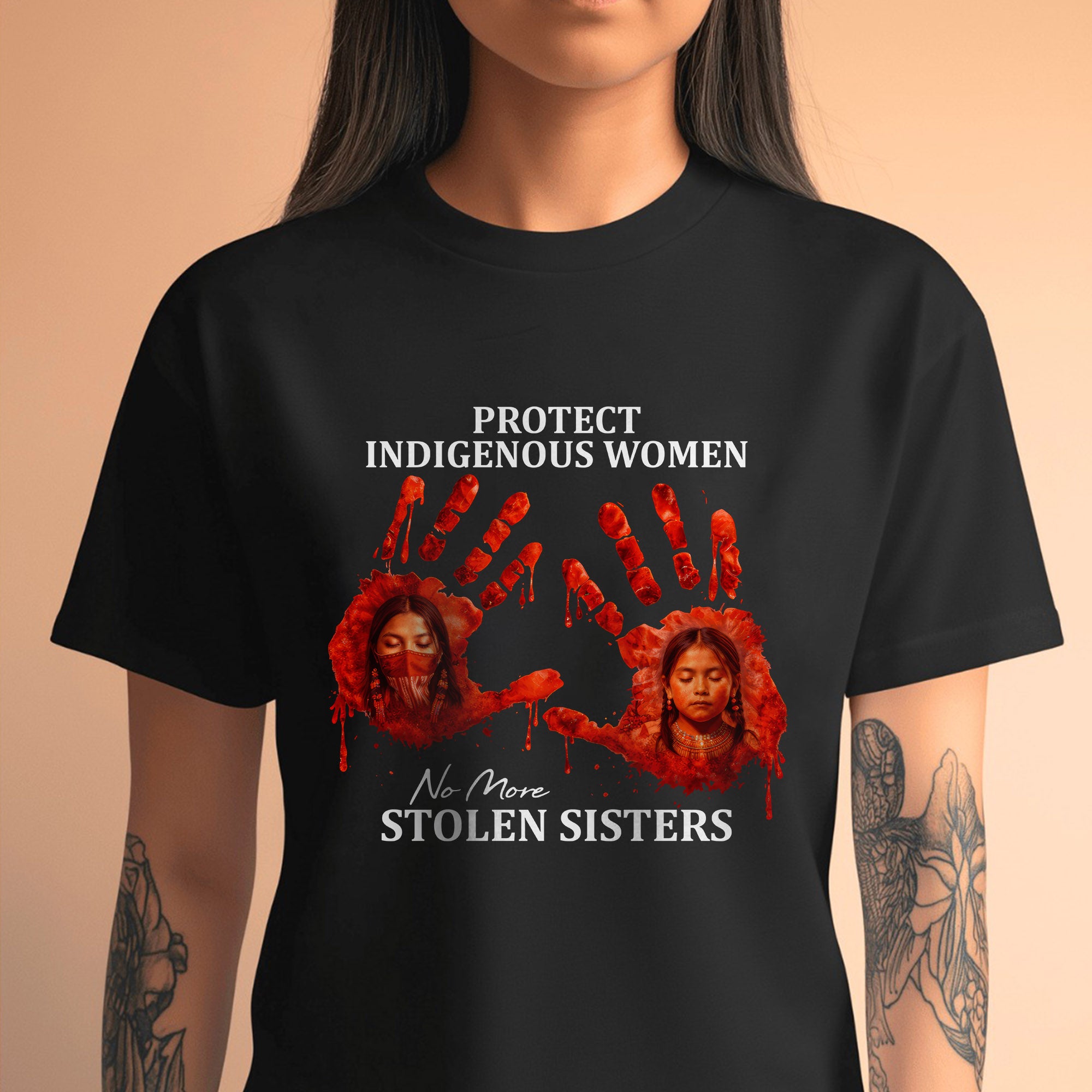 Protect Indigenous Women Shirt - No More Stolen Sisters Unisex T-shirt/T-shirt V-Neck/Hoodie/Sweatshirt