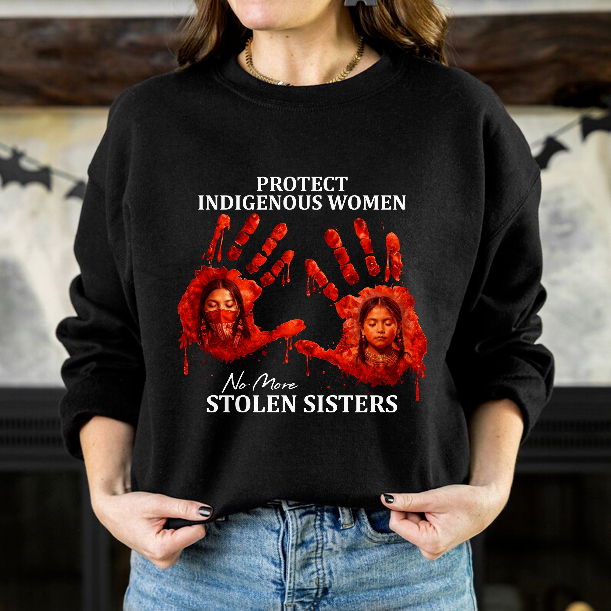 Protect Indigenous Women Shirt - No More Stolen Sisters Unisex T-shirt/T-shirt V-Neck/Hoodie/Sweatshirt