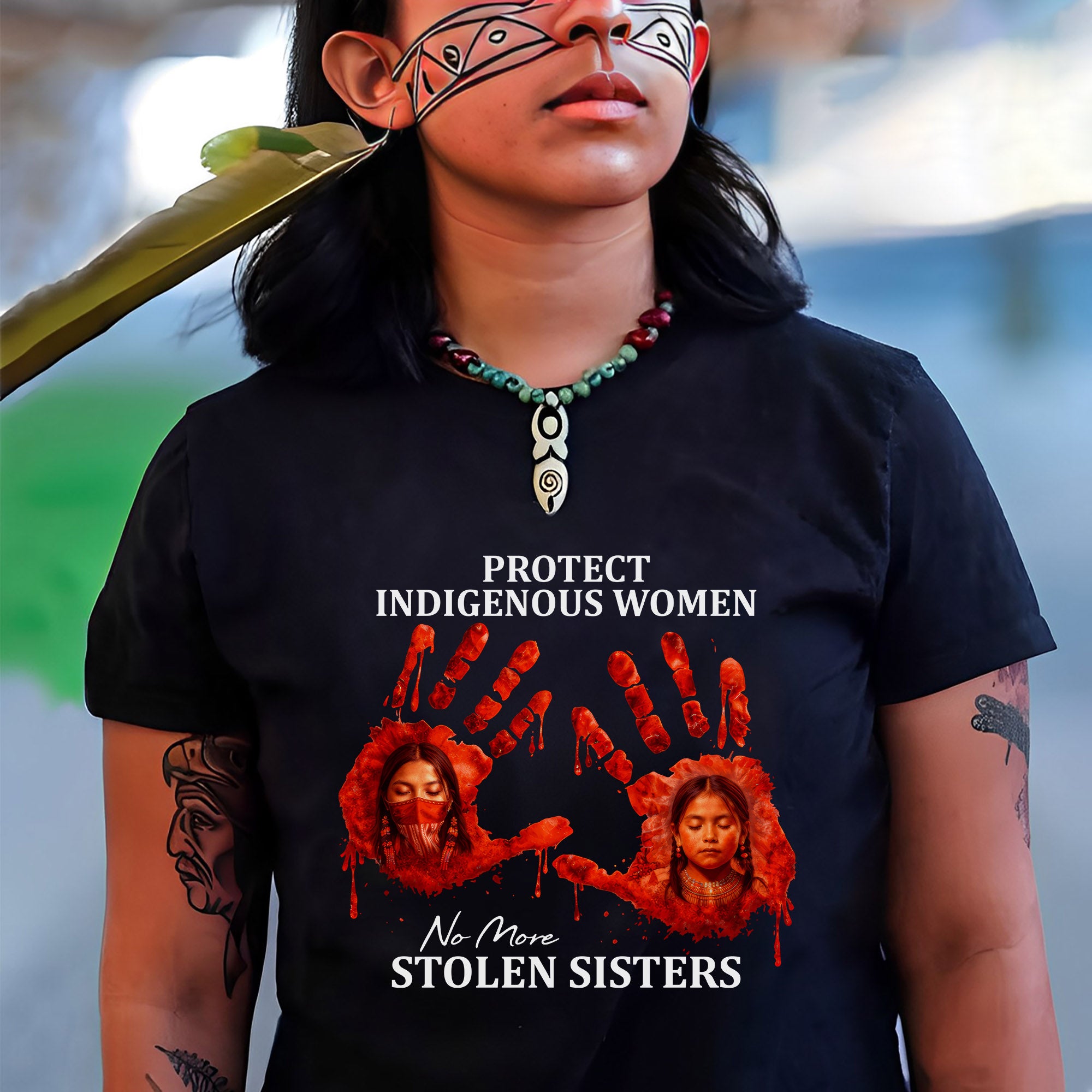 Protect Indigenous Women Shirt - No More Stolen Sisters Unisex T-shirt/T-shirt V-Neck/Hoodie/Sweatshirt