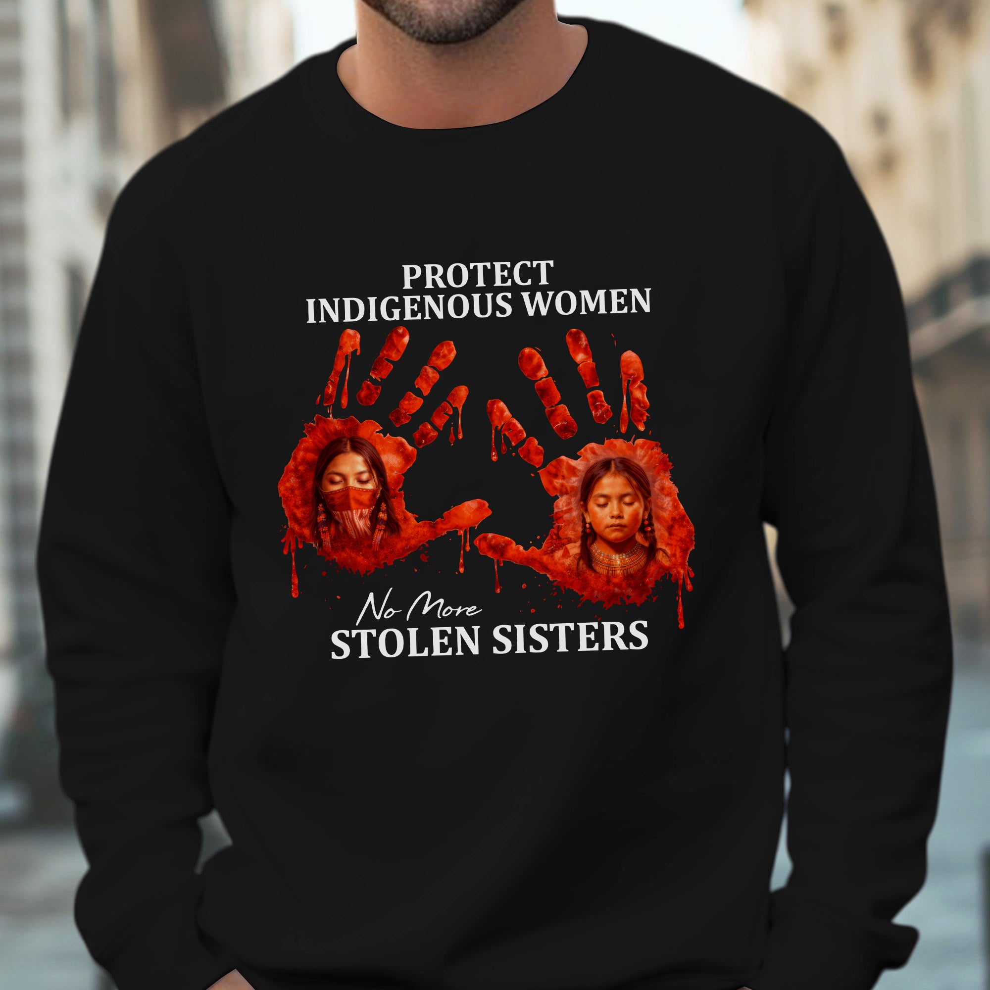 Protect Indigenous Women Shirt - No More Stolen Sisters Unisex T-shirt/T-shirt V-Neck/Hoodie/Sweatshirt
