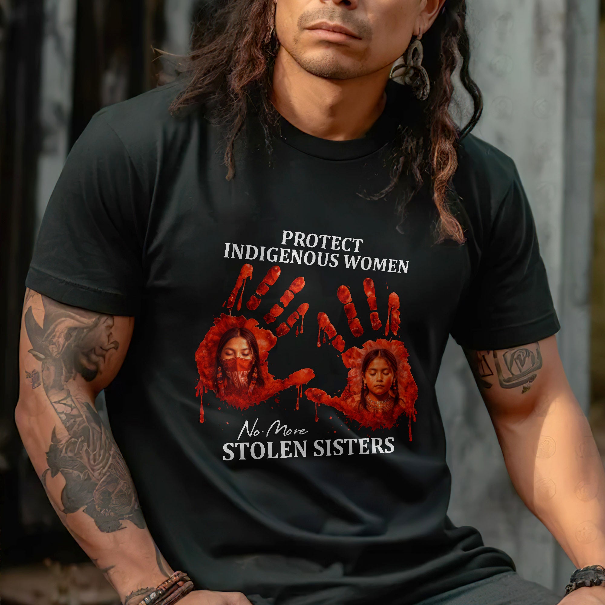 Protect Indigenous Women Shirt - No More Stolen Sisters Unisex T-shirt/T-shirt V-Neck/Hoodie/Sweatshirt