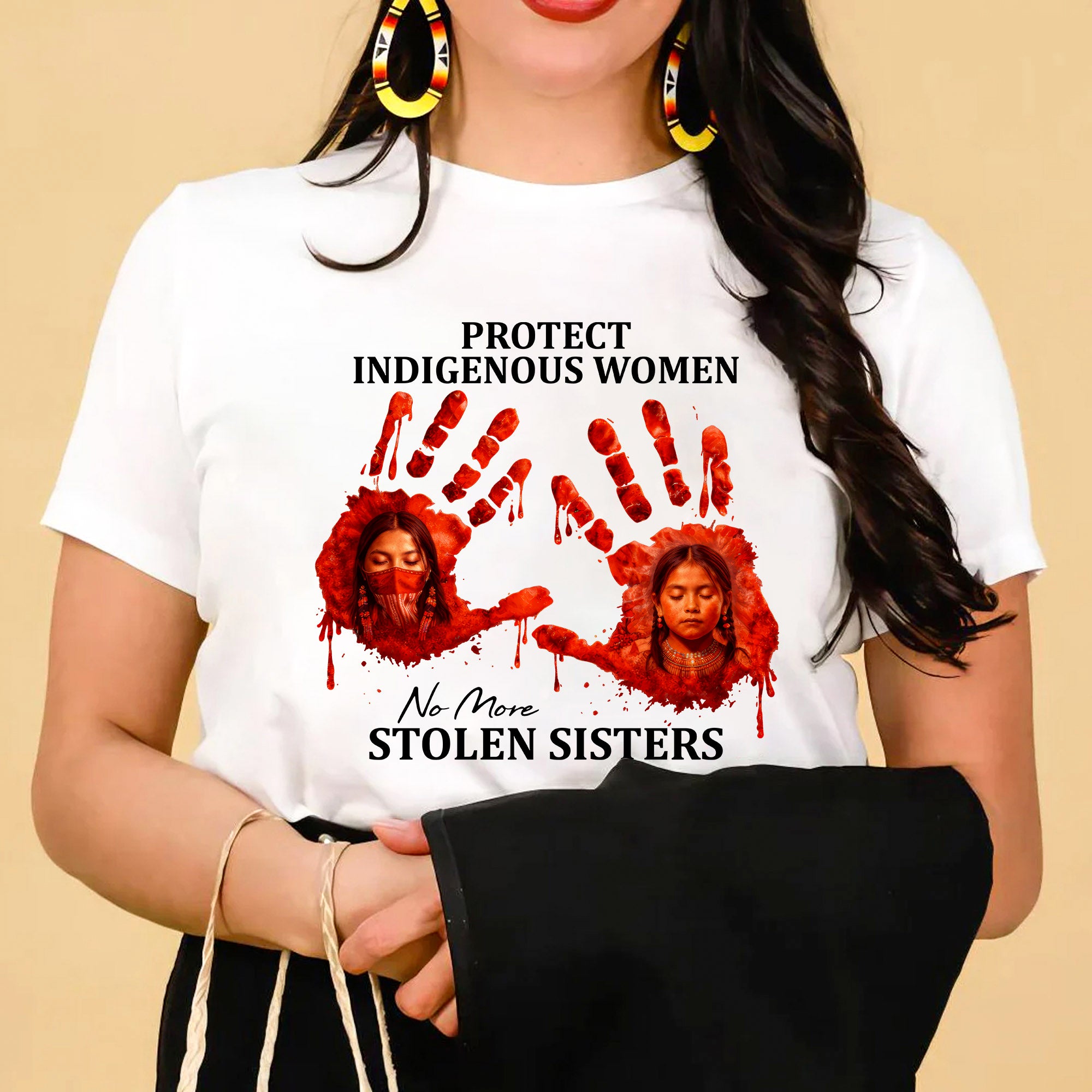 Protect Indigenous Women Shirt - No More Stolen Sisters Unisex T-shirt/T-shirt V-Neck/Hoodie/Sweatshirt