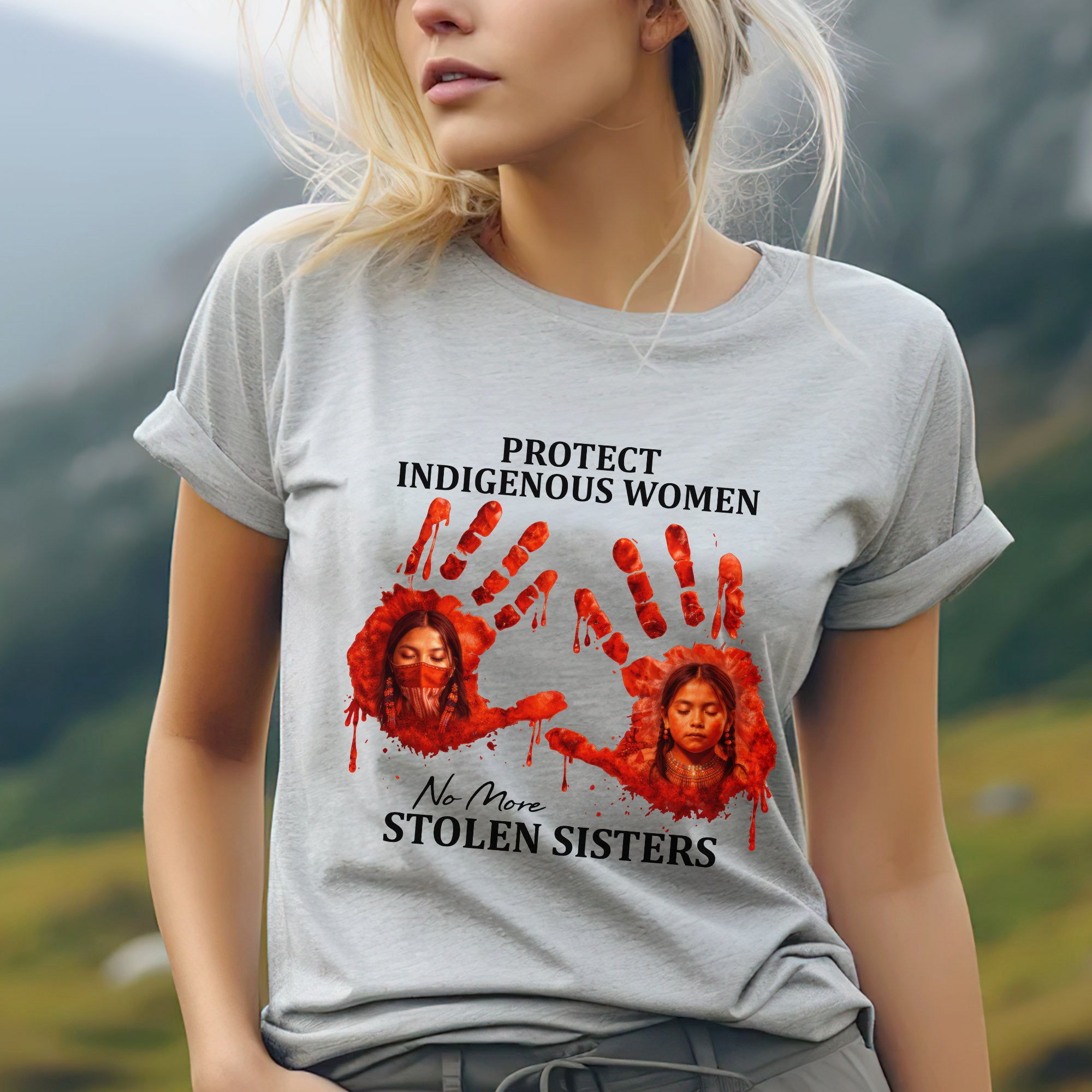 Protect Indigenous Women Shirt - No More Stolen Sisters Unisex T-shirt/T-shirt V-Neck/Hoodie/Sweatshirt