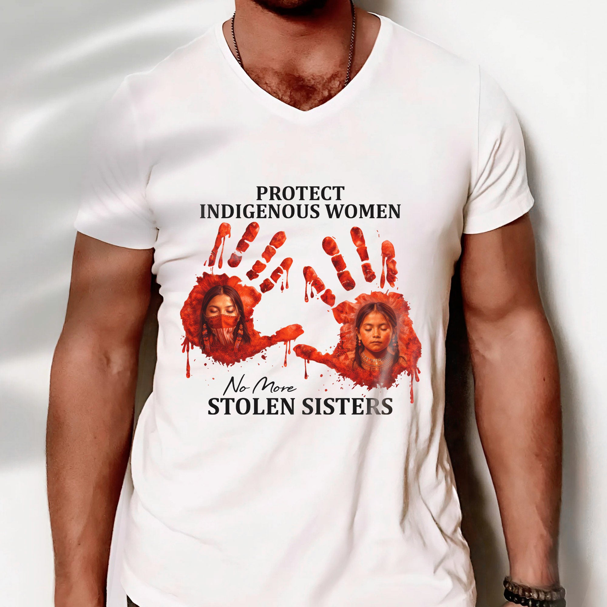 Protect Indigenous Women Shirt - No More Stolen Sisters Unisex T-shirt/T-shirt V-Neck/Hoodie/Sweatshirt