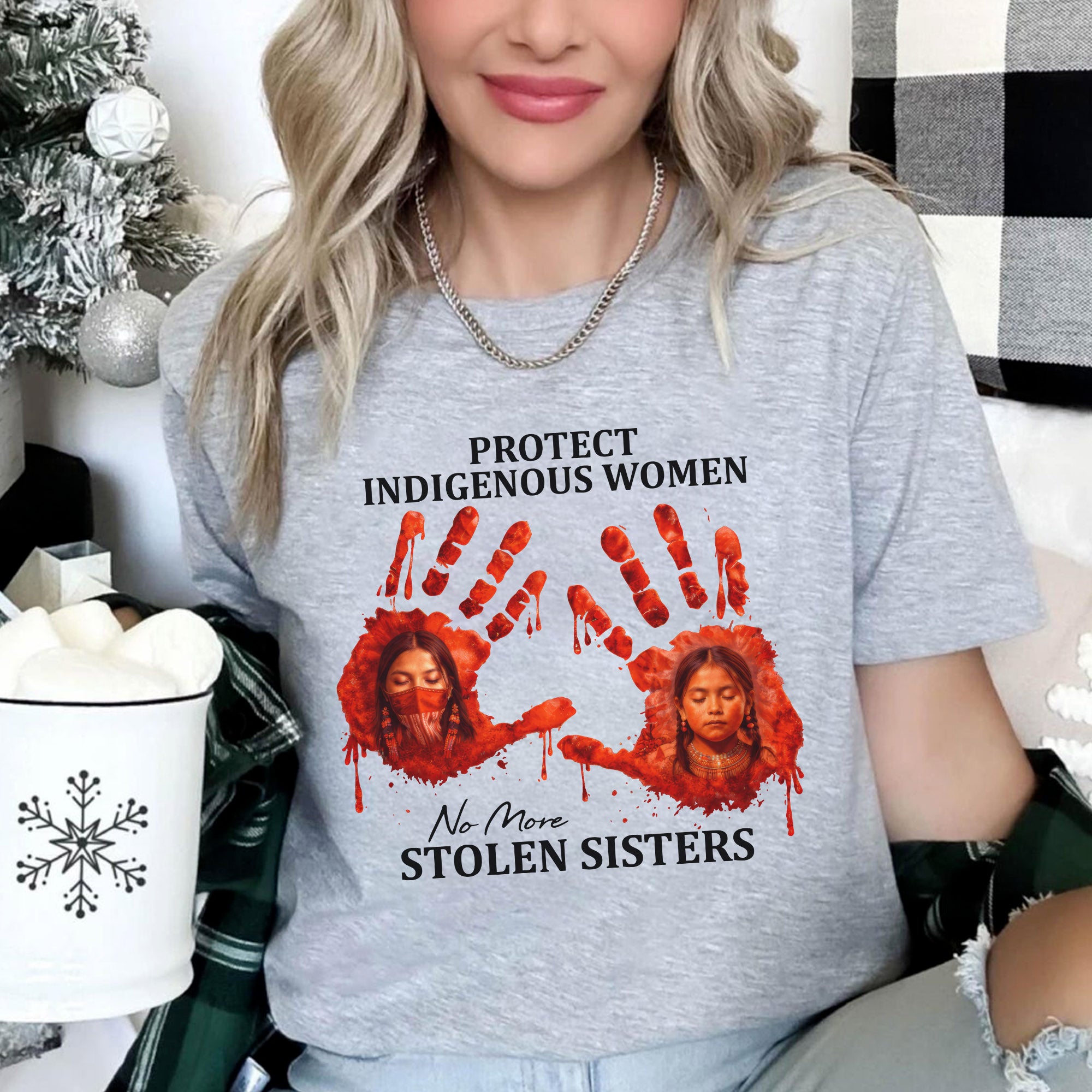 Protect Indigenous Women Shirt - No More Stolen Sisters Unisex T-shirt/T-shirt V-Neck/Hoodie/Sweatshirt